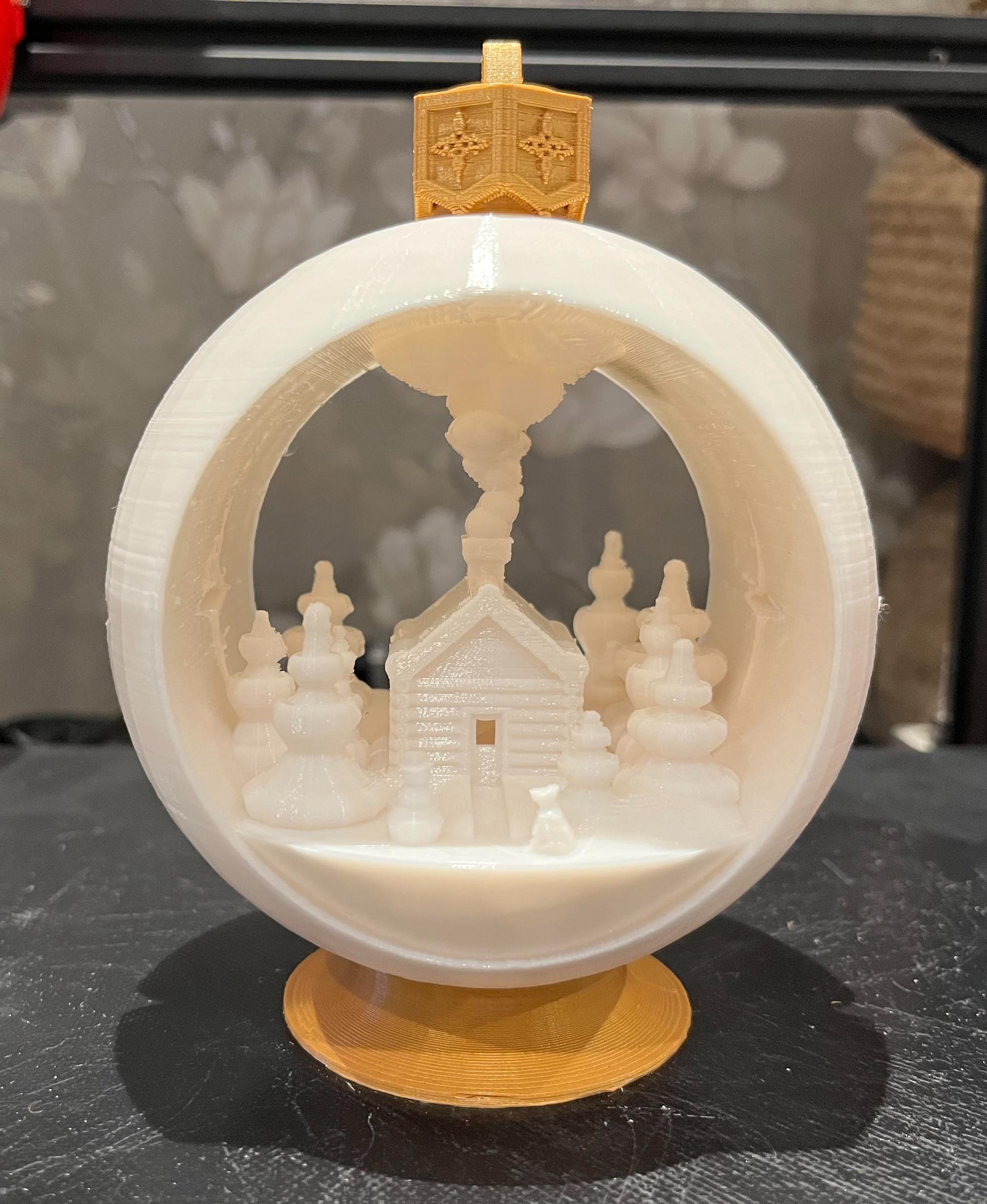 Snow Globe Votive Ornament  3d model