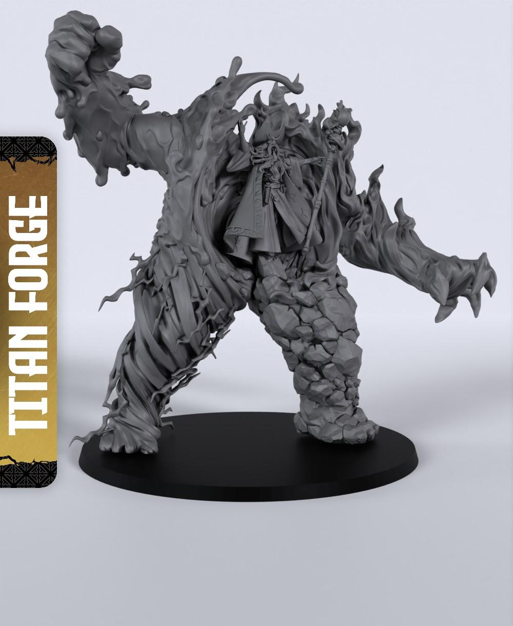 Elemental Walker - With Free Dragon Warhammer - 5e DnD Inspired for RPG and Wargamers 3d model