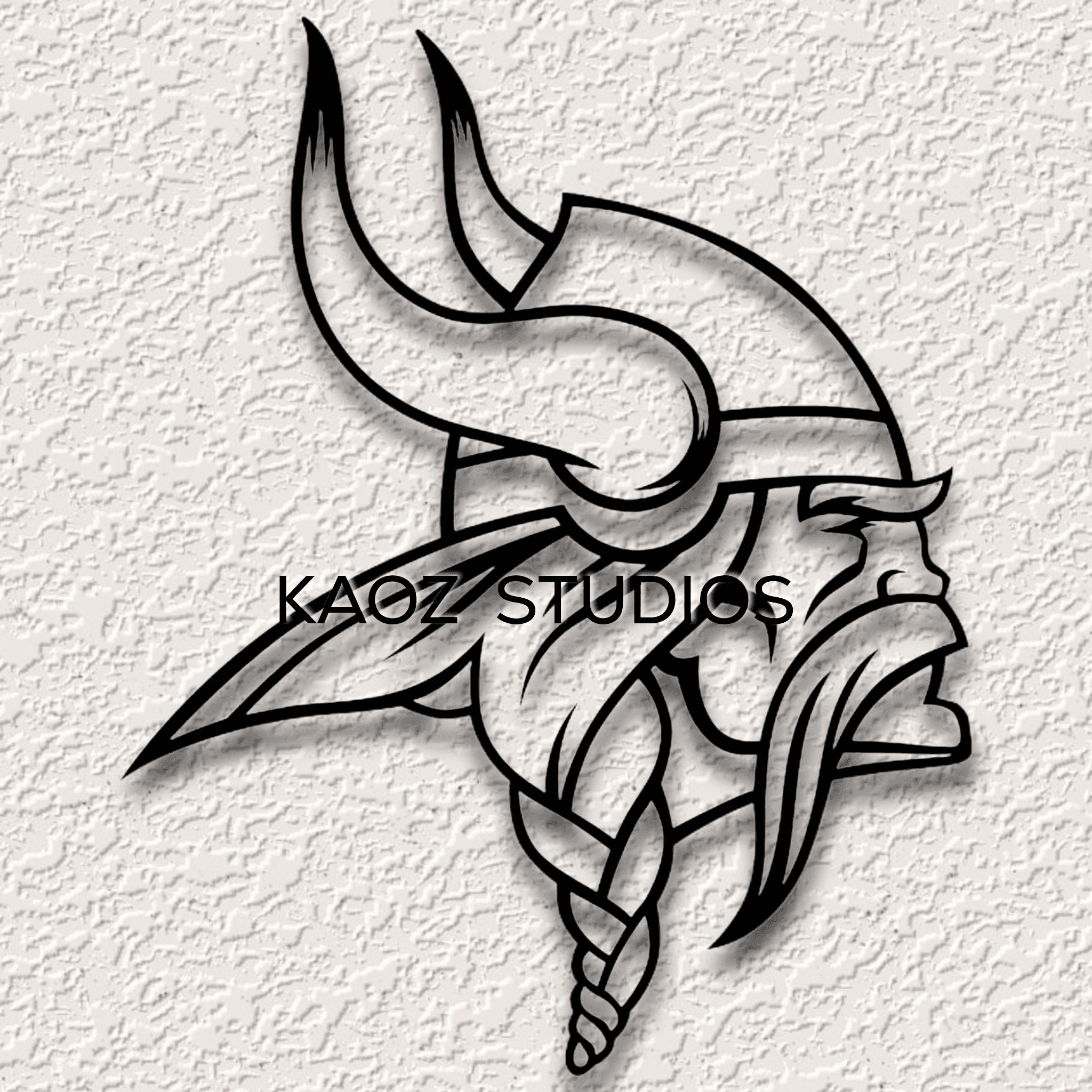 minnesota vikings wall art football team logo wall decor sport decoration 3d model