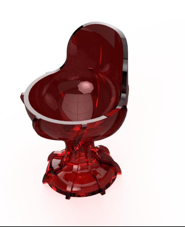 Egg cup Eierbecher, throne 3d model