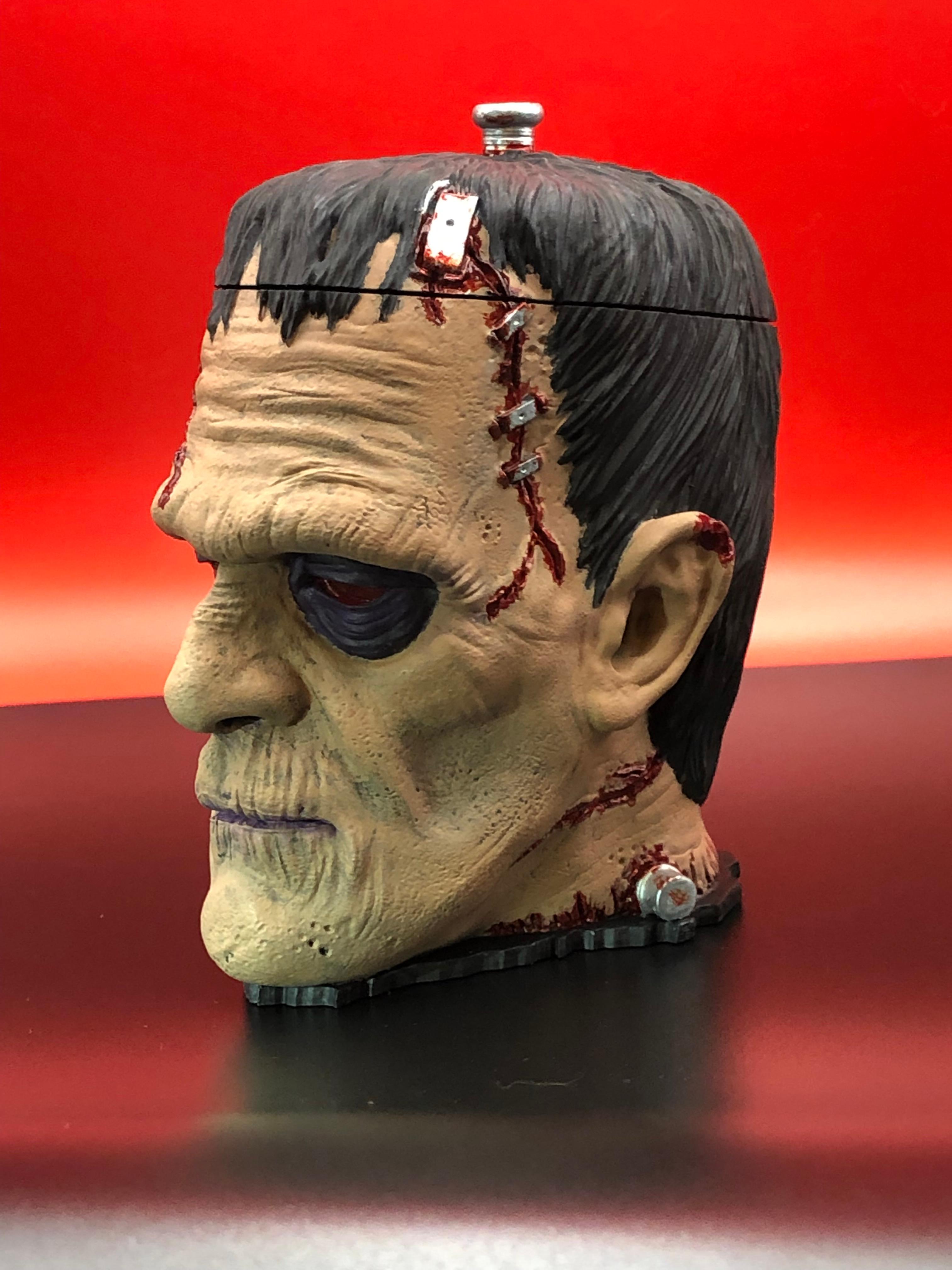 Frankenstein's Monster Bowl (Pre-Supported) - Resin Printed and hand painted - 3d model