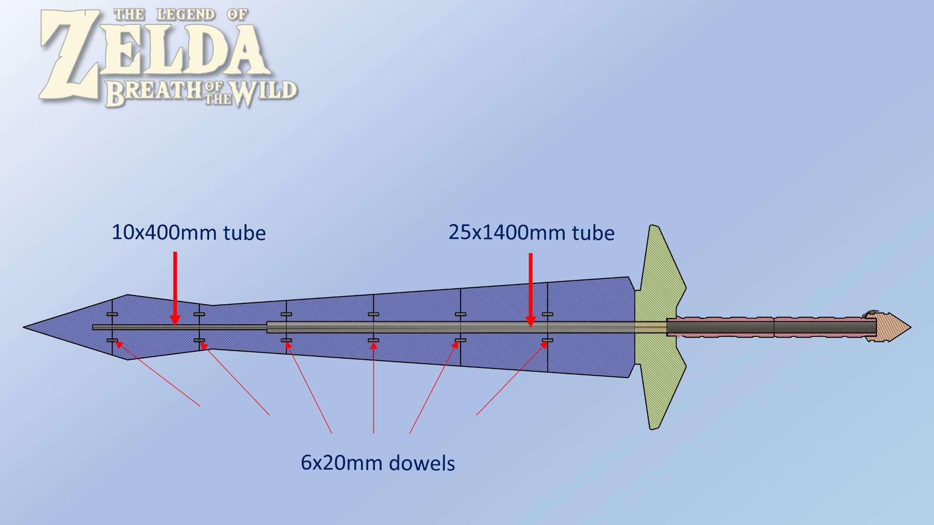 Biggoron’s Sword from Zelda Breath of the Wild - Life Size 3d model