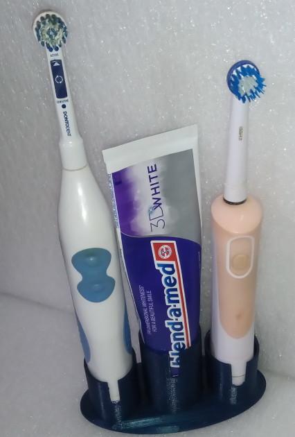 twin_toothbrush_holder.stl 3d model