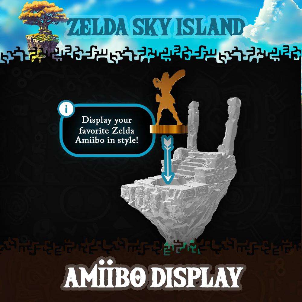 Zelda Sky Island Amiibo Display: Inspired by Tears of the Kingdom 3d model