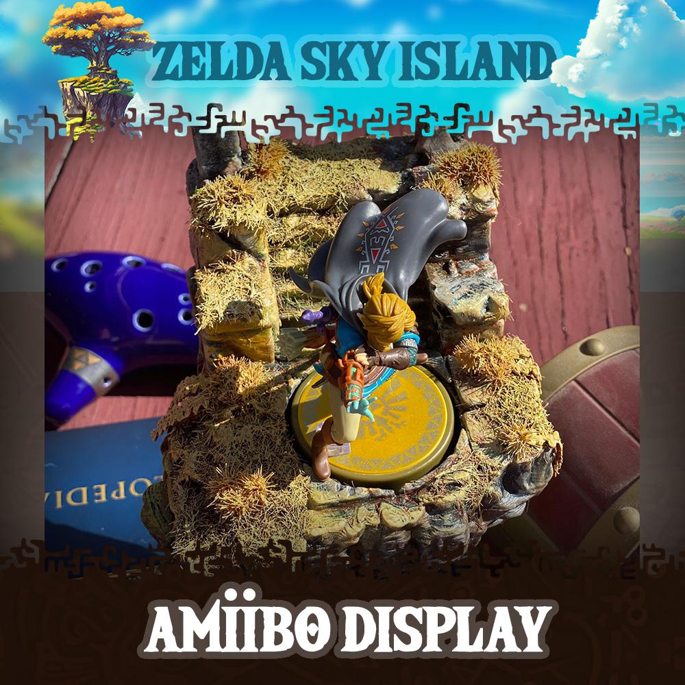 Zelda Sky Island Amiibo Display: Inspired by Tears of the Kingdom 3d model