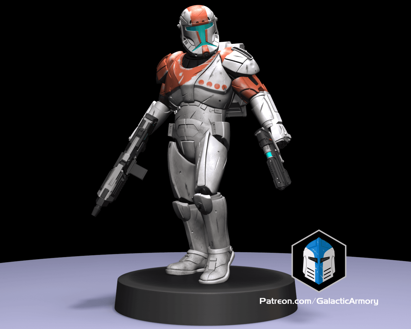 1:48 Scale Republic Commando Miniatures - 3D Print Files 3d model