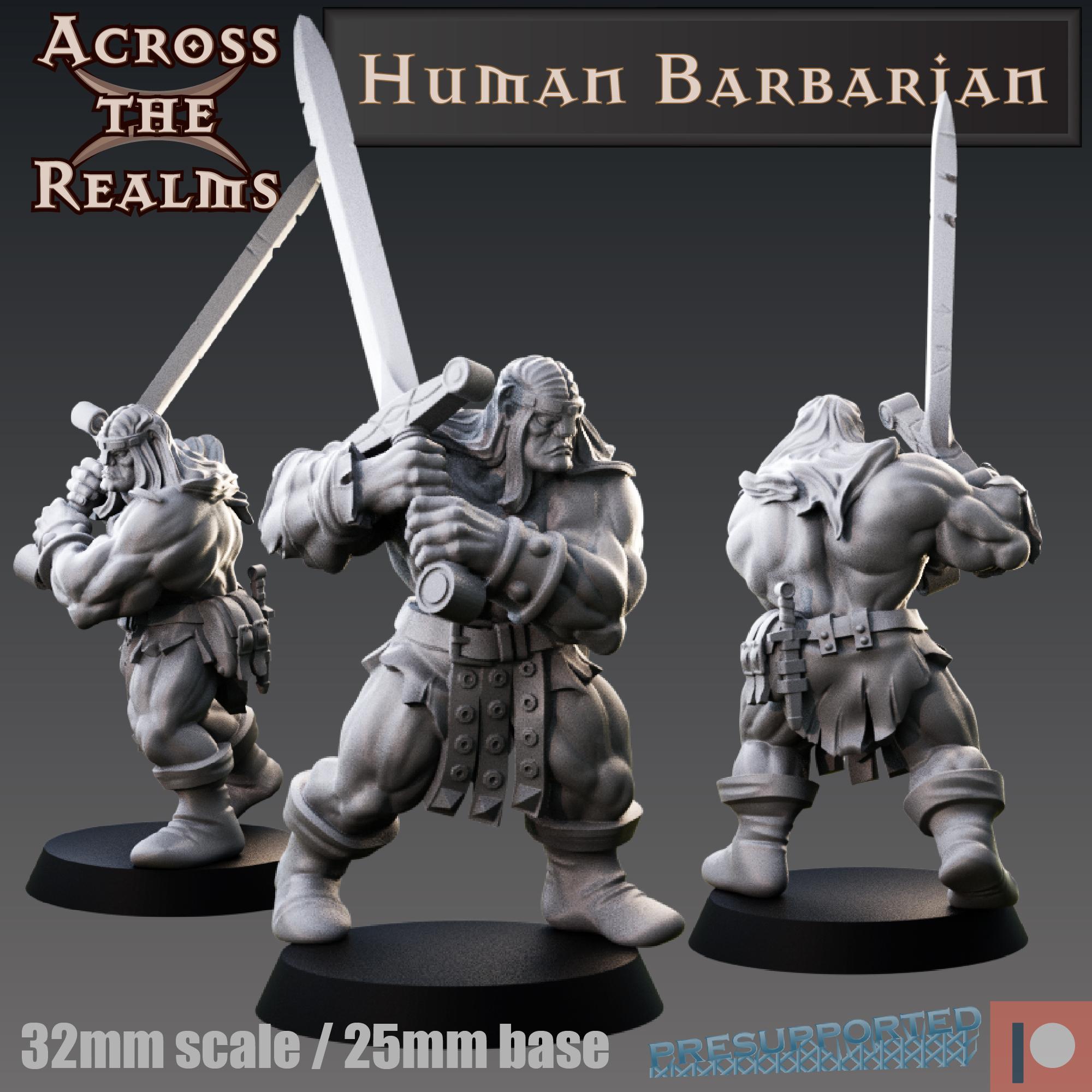 Human Barbarian 3d model