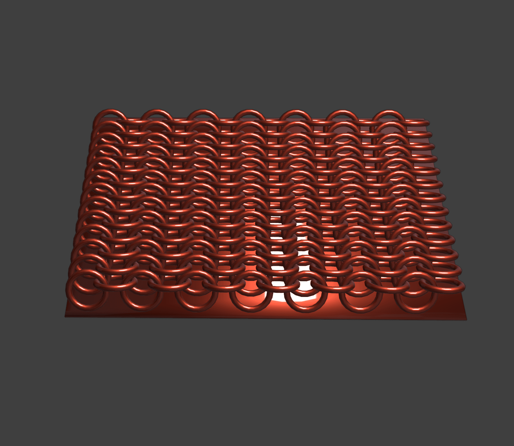 Mini Chainmail Armor Patch (120x80) 3d model