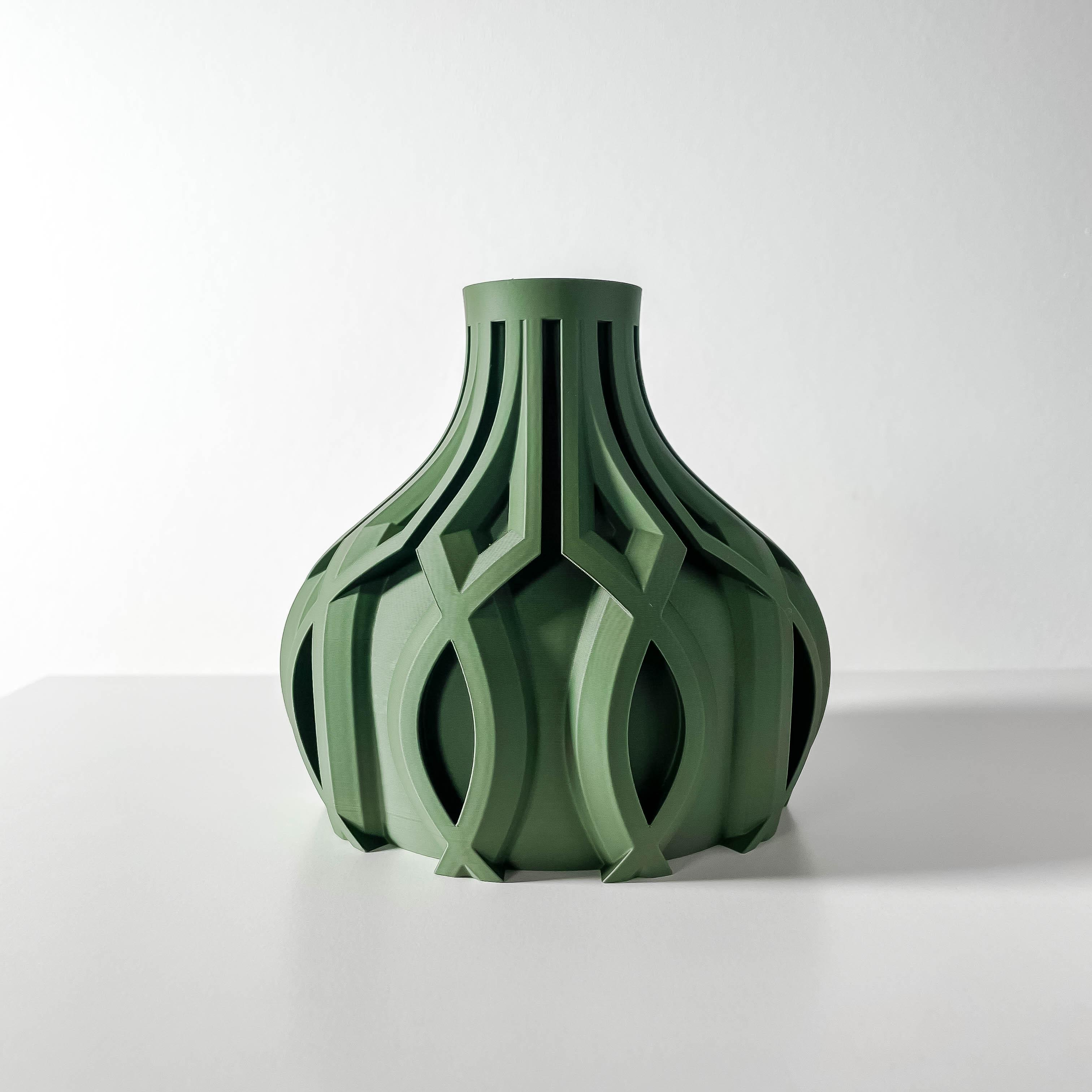 The Linse Short Vase, Modern and Unique Home Decor for Dried and Preserved Flower Arrangement 3d model