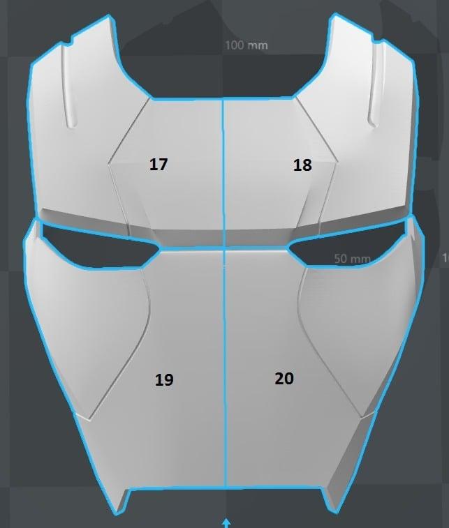 Iron Patriot Helmet (Iron Man) 3d model