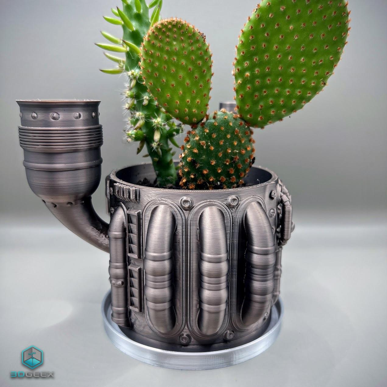 Steampunk Planter 3d model