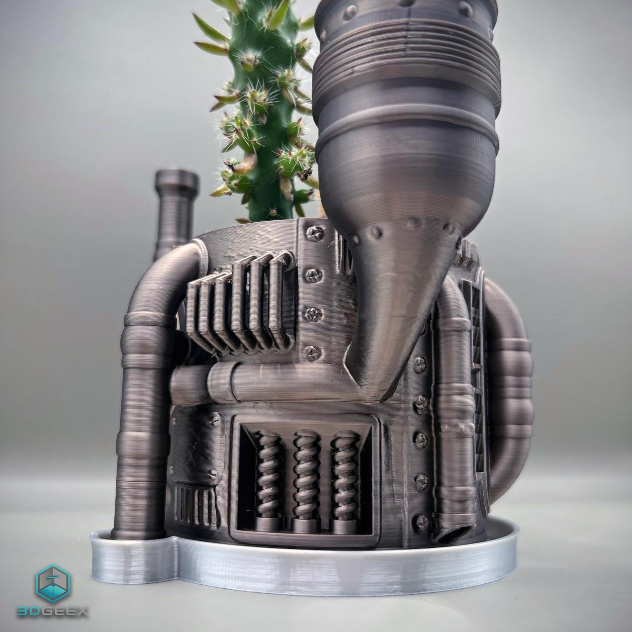 Steampunk Planter 3d model
