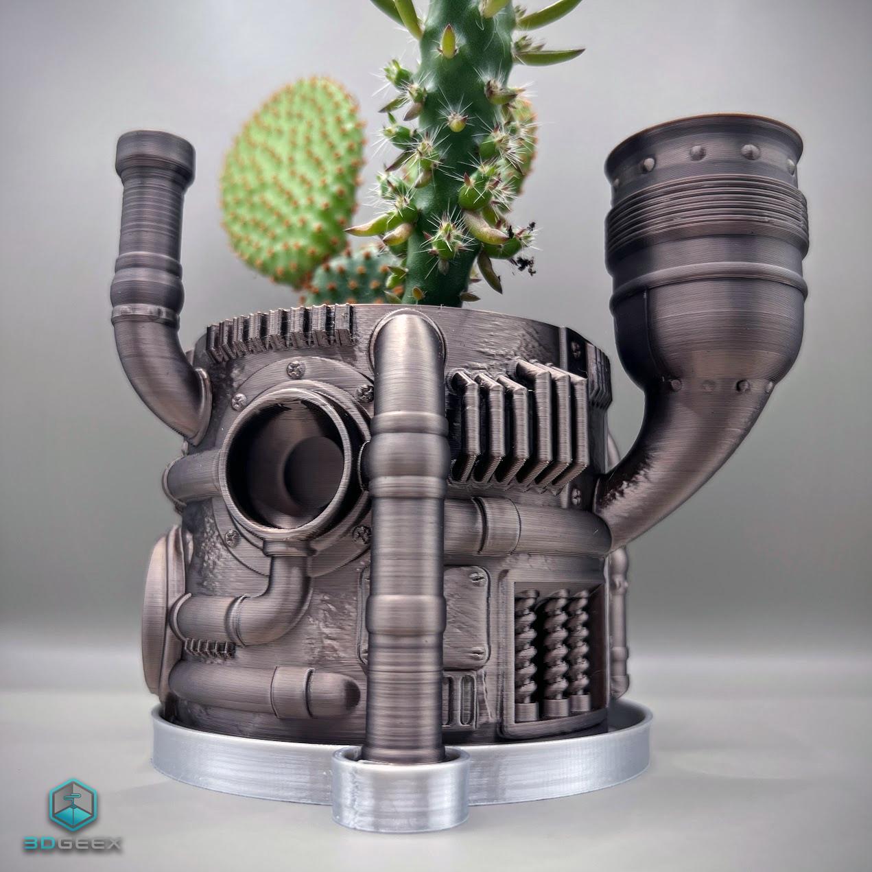 Steampunk Planter 3d model