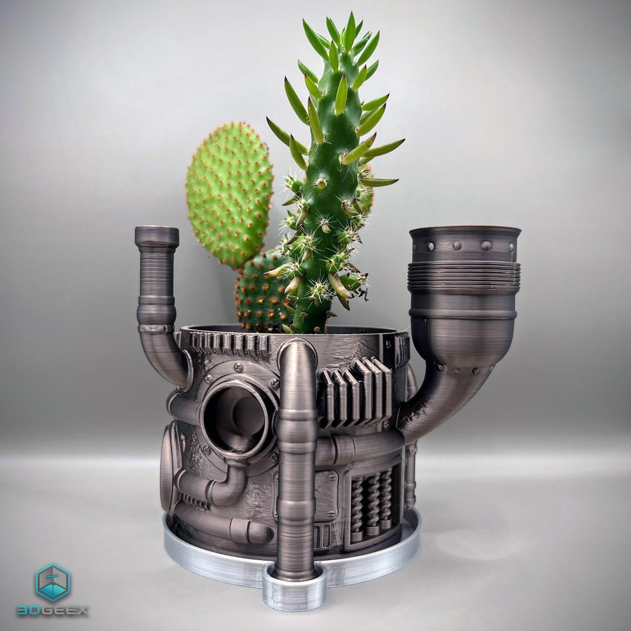 Steampunk Planter 3d model