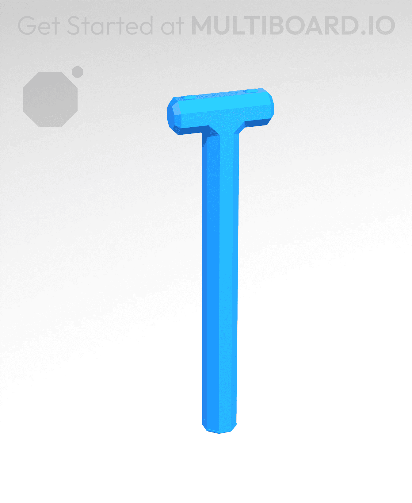 1x3H - Stacking Plate Handle 3d model