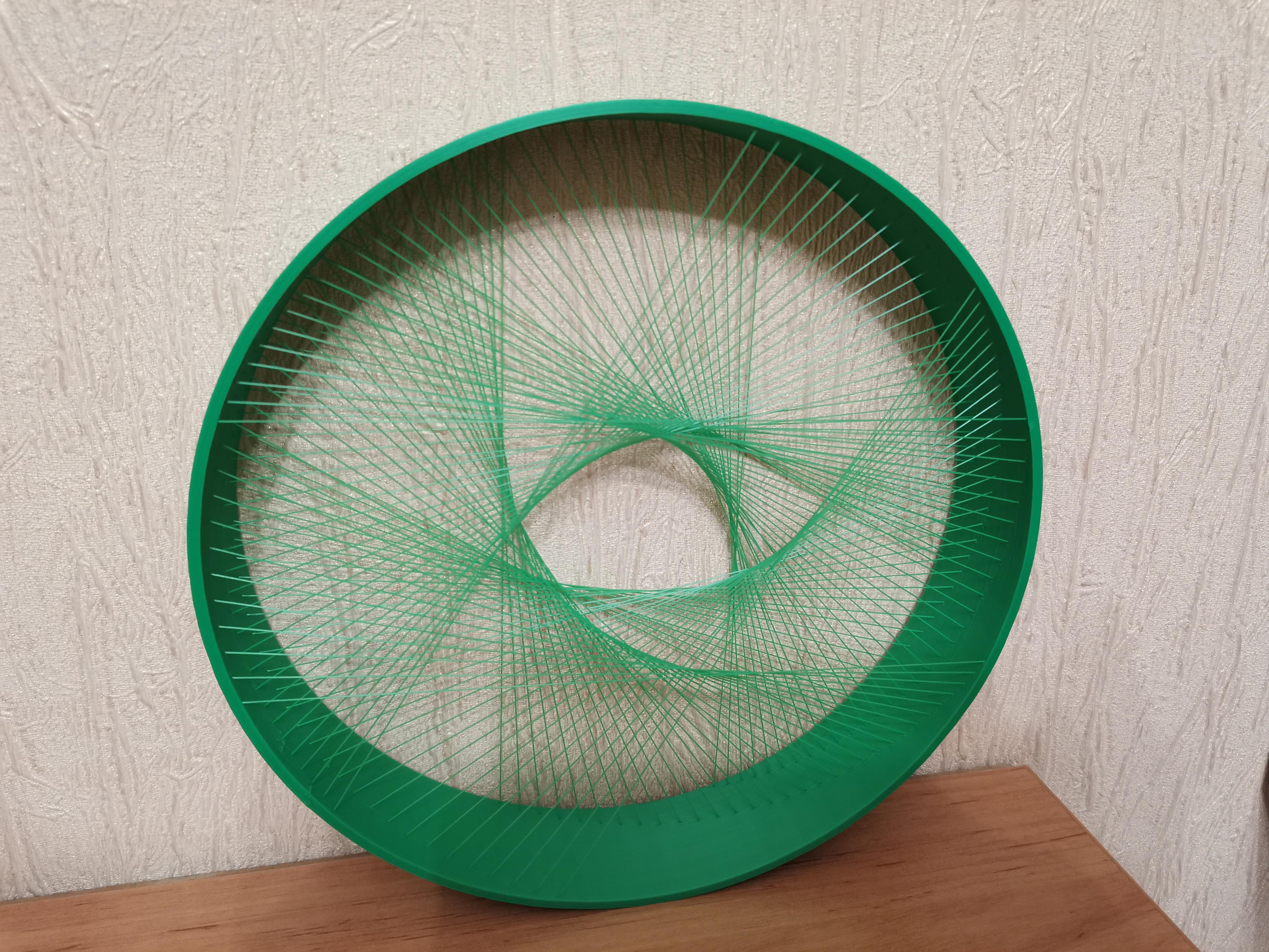 Circle String Art 3d model