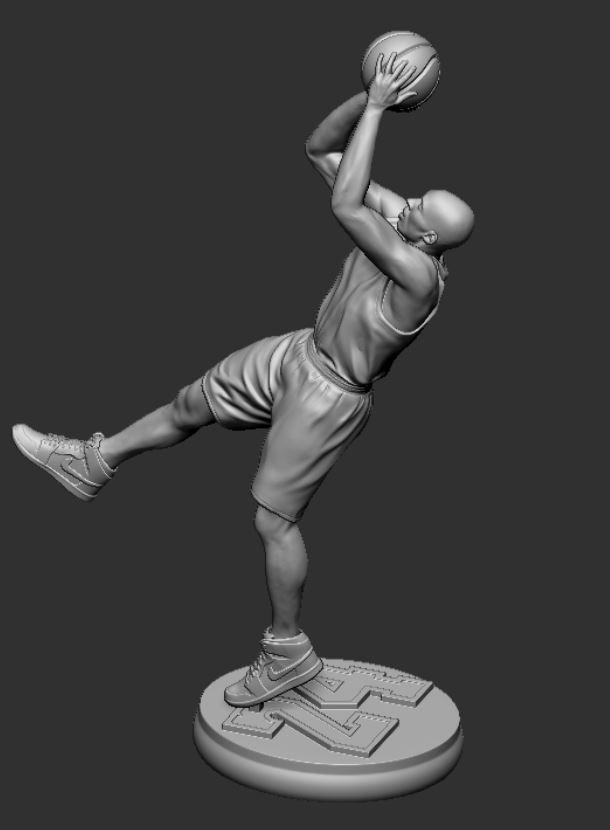 Kobe Bryant Memorial Statue 3d model