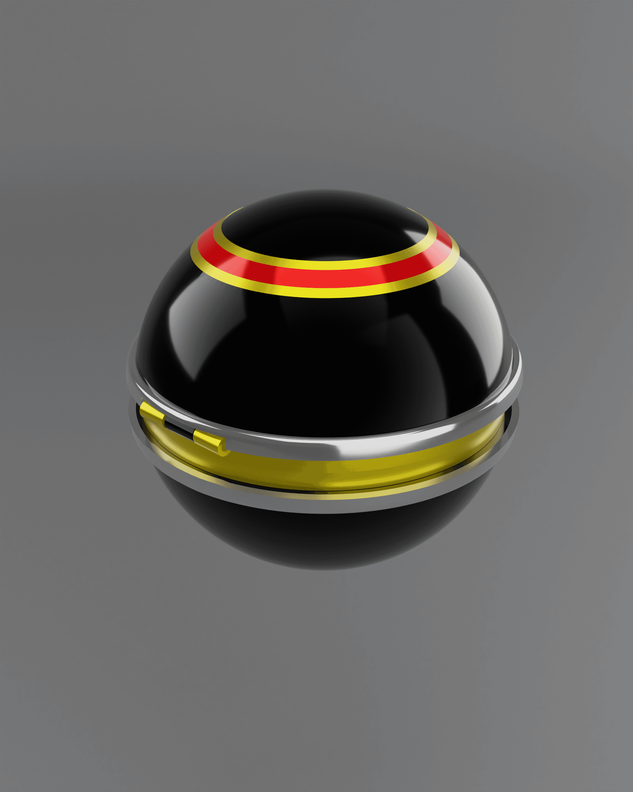 Luxury Ball Opening Pokeball 3d model