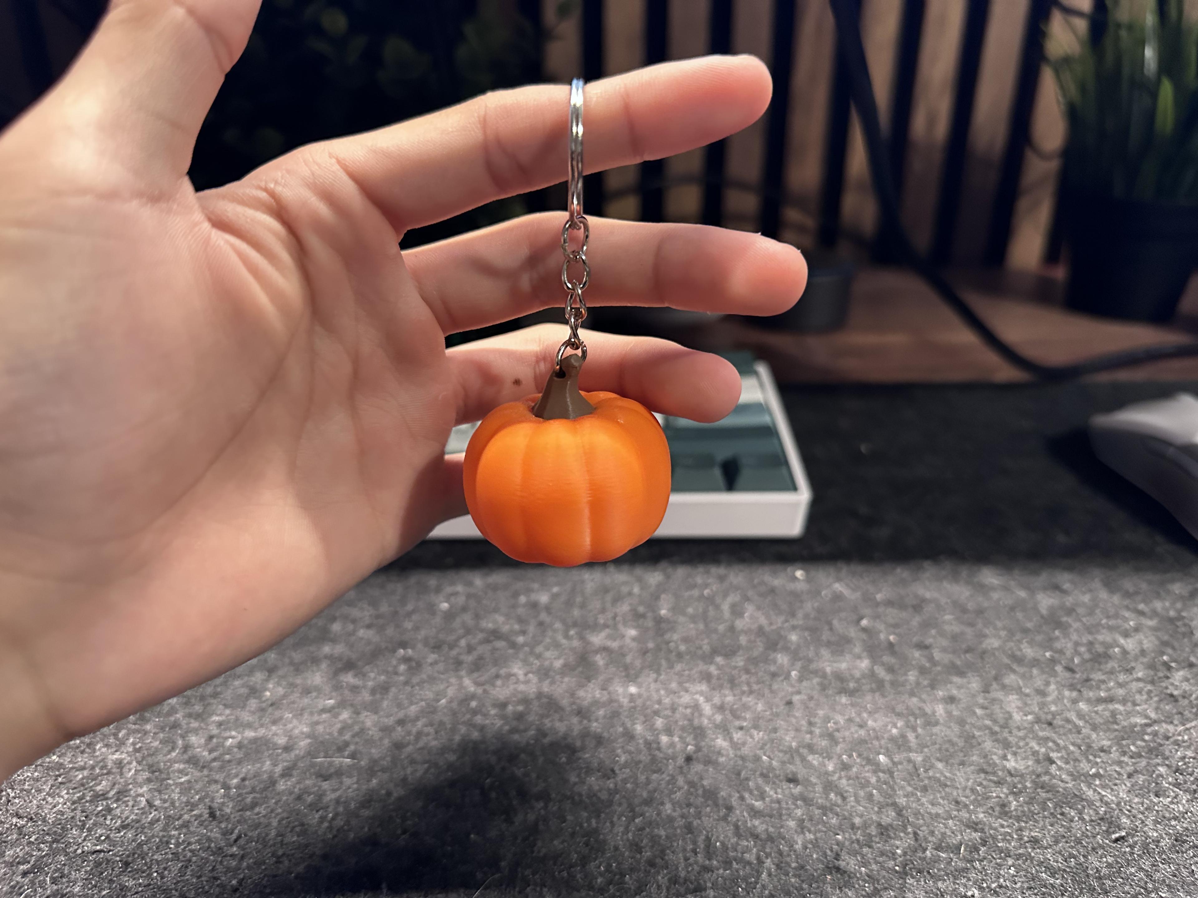 Pumpkin Keychain 3d model