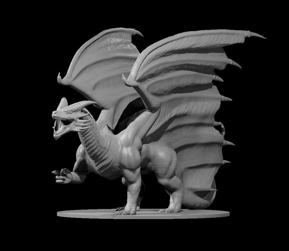 Adult Copper Dragon - Adult Copper Dragon - 3d model render - D&D - 3d model