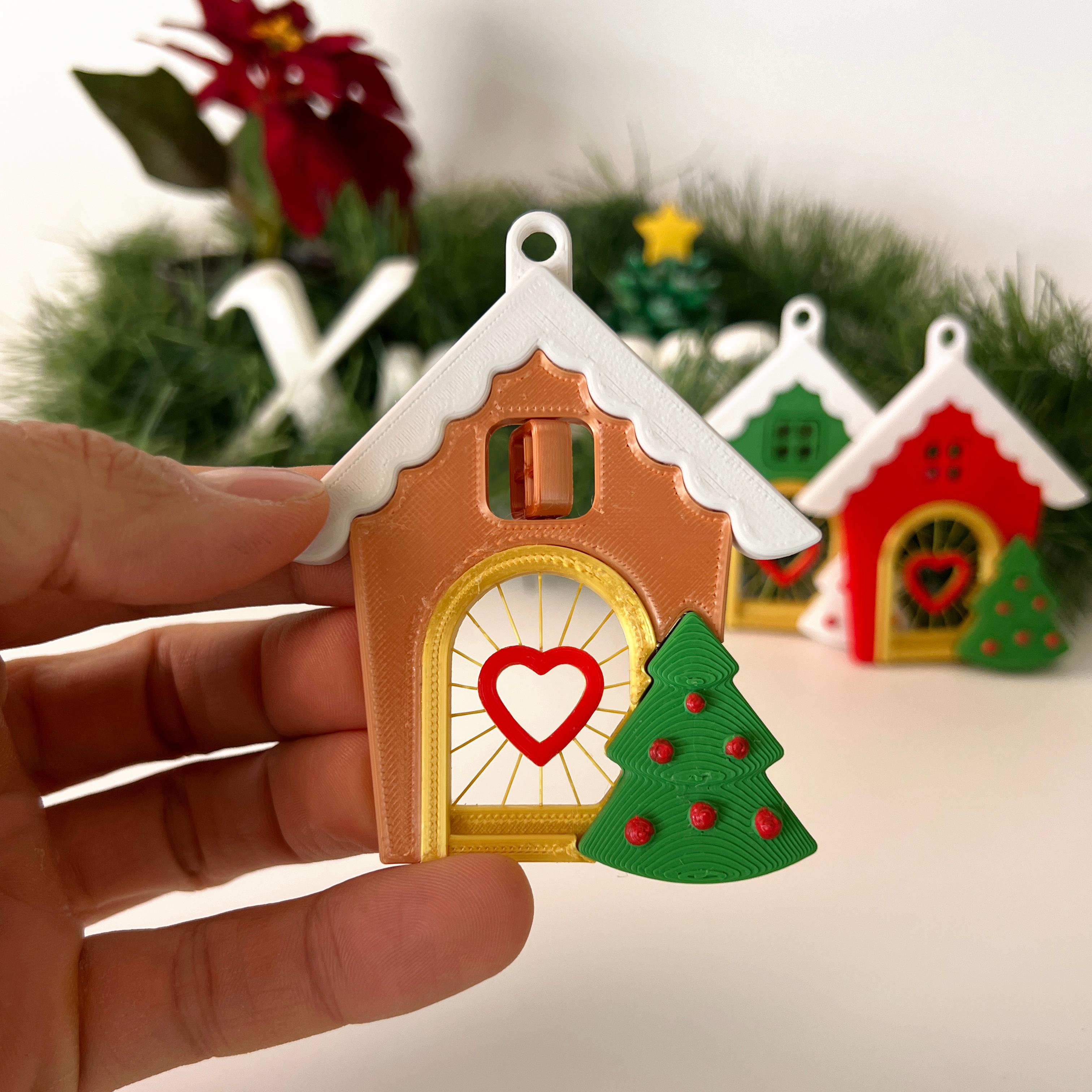 Christmas house ornament 3d model