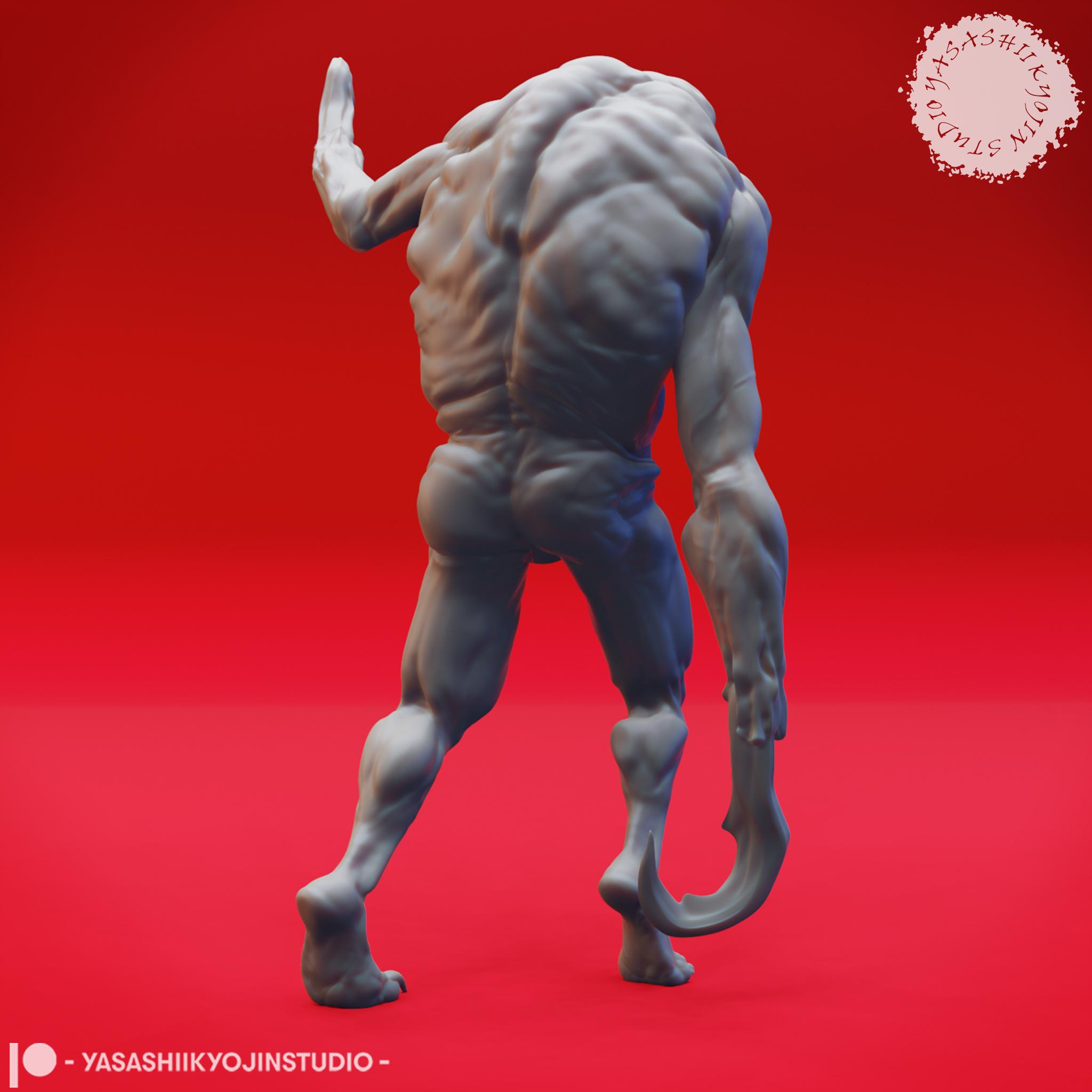 Sorrowsworn - The Angry - Tabletop Miniature (Pre-Supported) 3d model