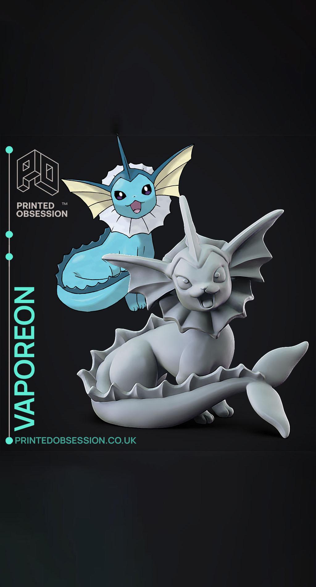 Vaporeon - Pokemon - Fan Art 3d model