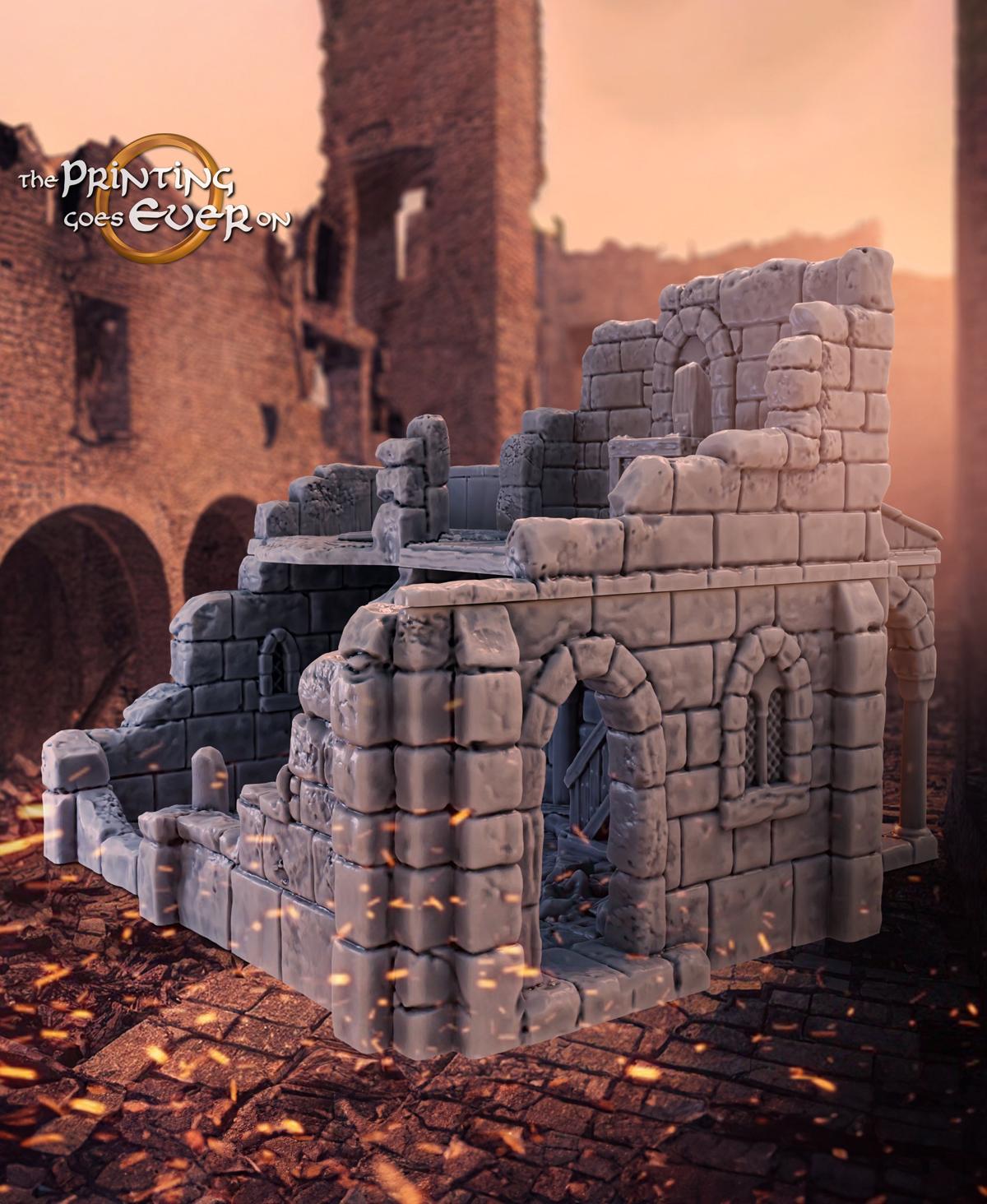 Osthold Ruins Set 3d model