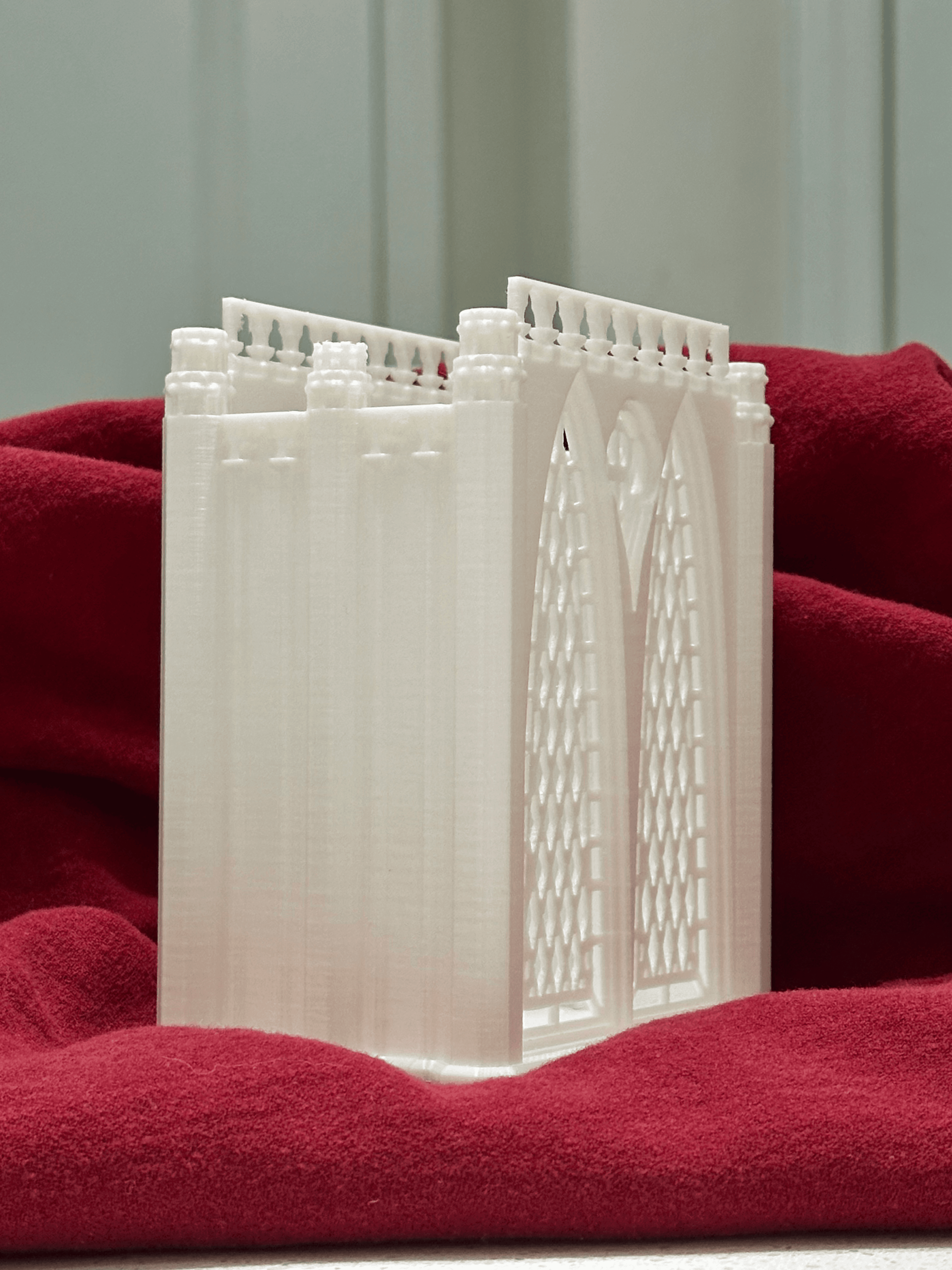Gothic Cathedral Brush Holder 3d model