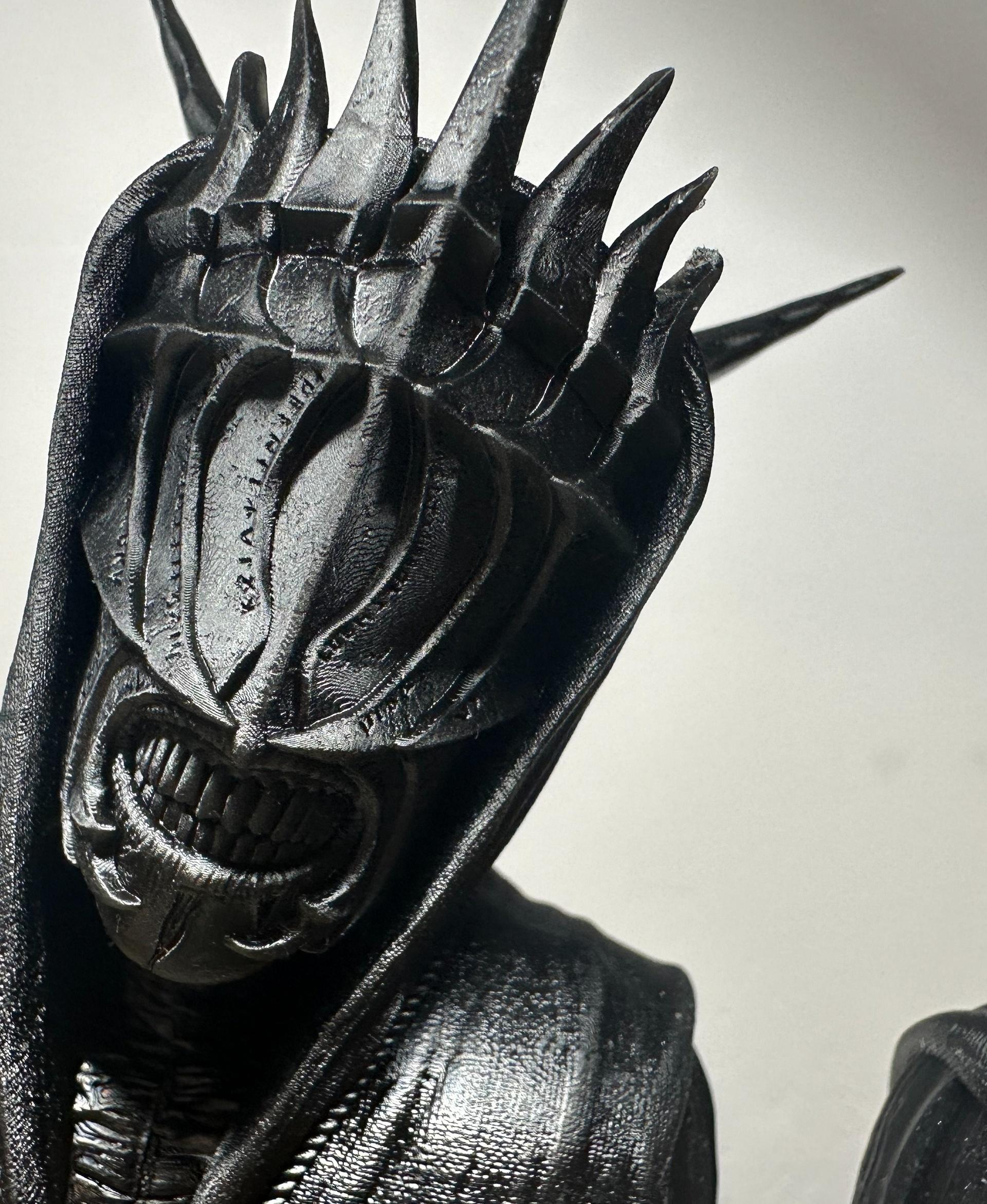 Mouth of Sauron bust (Pre-Supported) - Printer: Anycubic Photon Mono X 6Ks
Resin: ABS-Like Resin Pro 2 (black) - 3d model