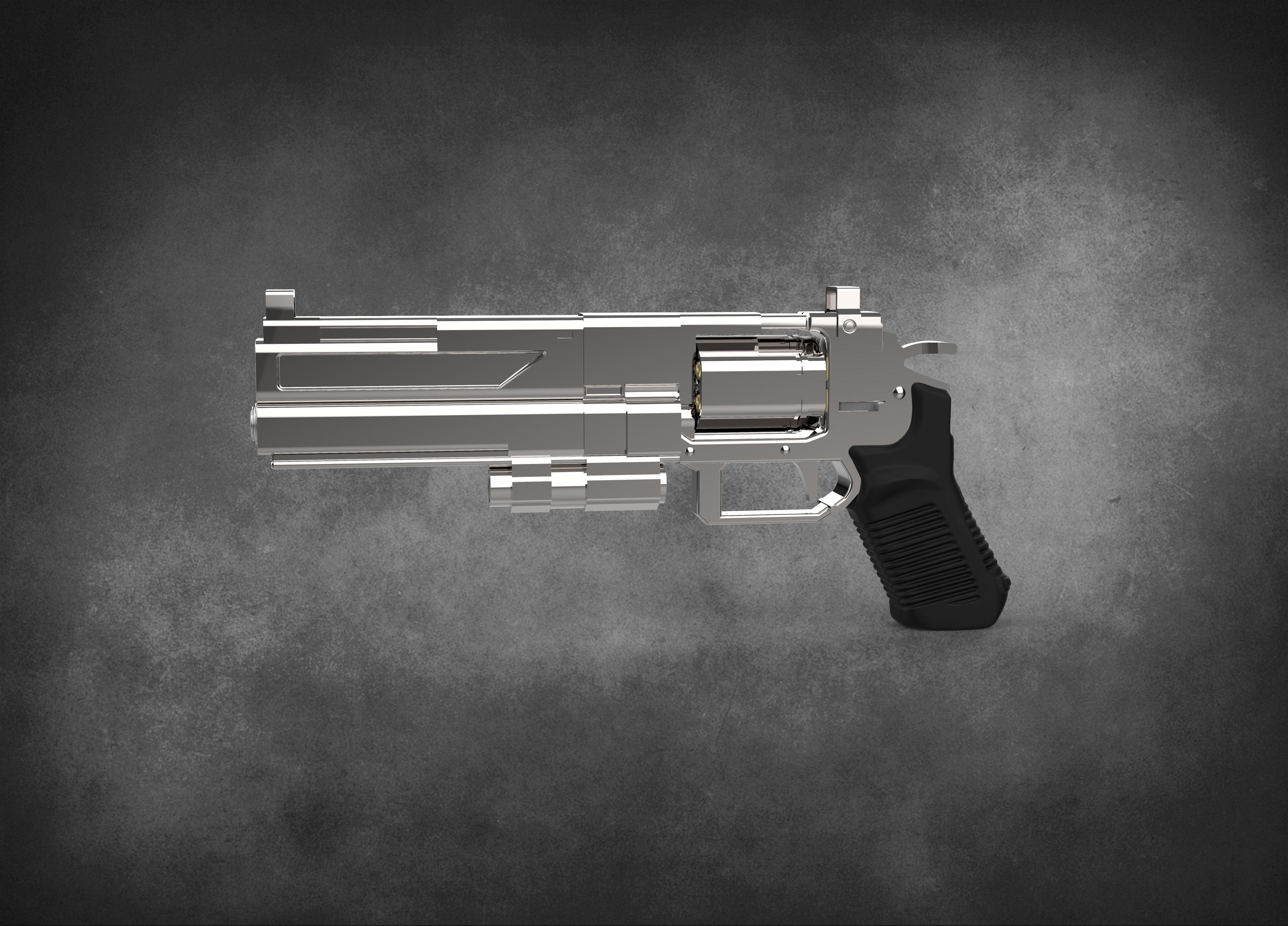 Helldivers 2 - P-4 P4 High Quality Senator Pistol 3D Print Model 3d model