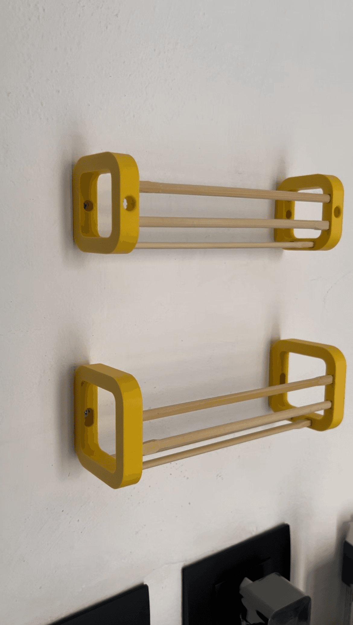 Spice rack supports - Chinese sticks upcycling 3d model