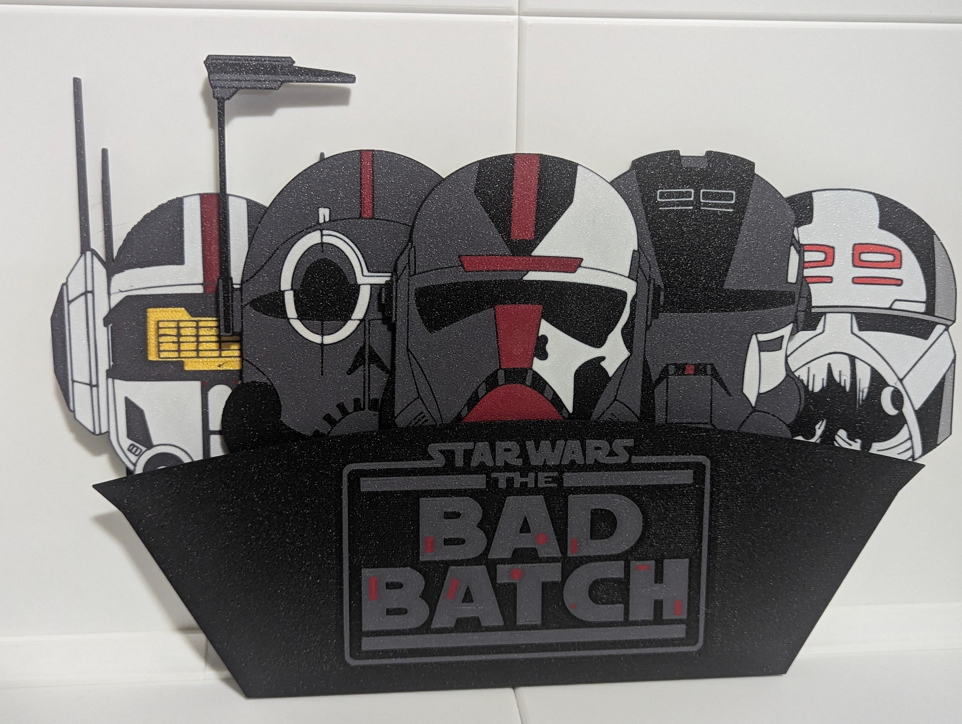 Bad Batch Coasters and Display 3d model