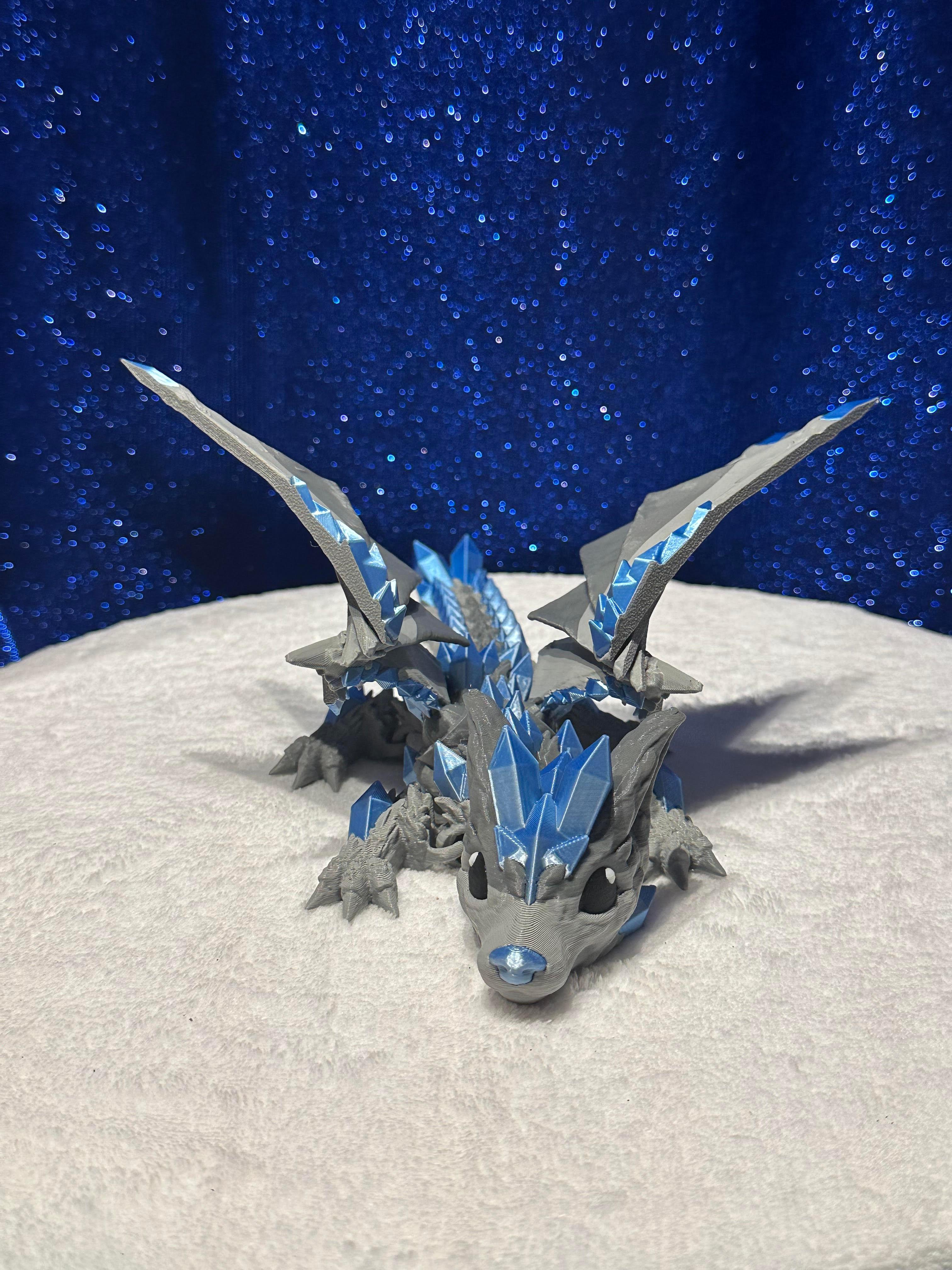 Baby Crystal Wolf Dragon 3d model