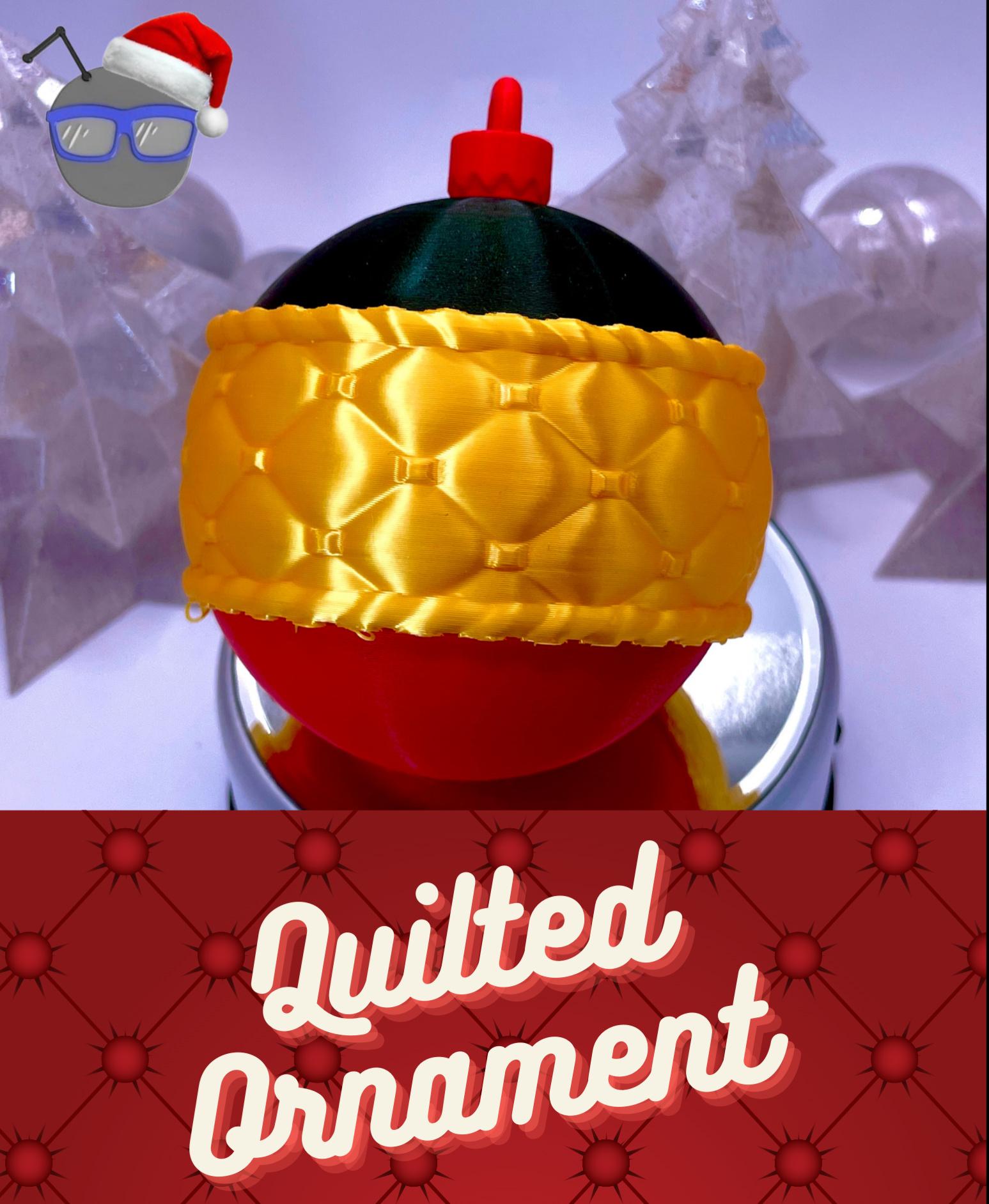 The Quilted Bauble - So fun, can't wait to print in different sizes and colours! - 3d model