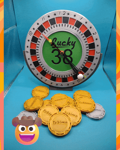 Fallout Lucky 38 Roulette Wall Clock 3d model