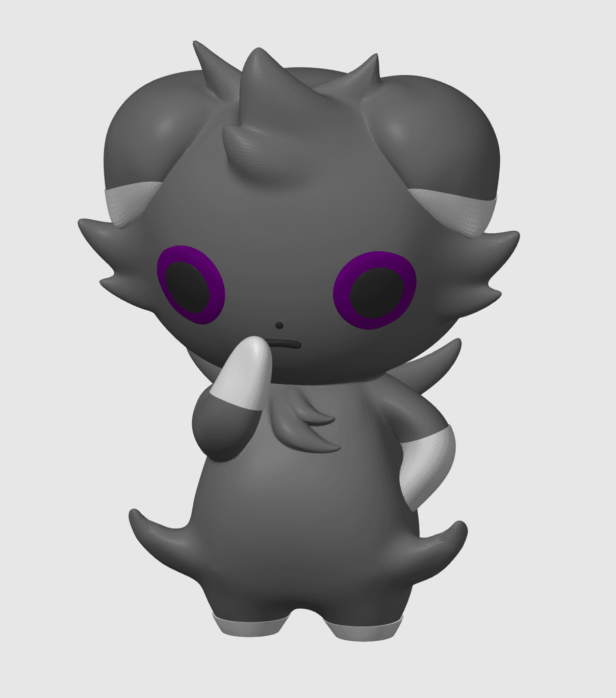 Espurr Pokemon (no support, 3mf included) 3d model
