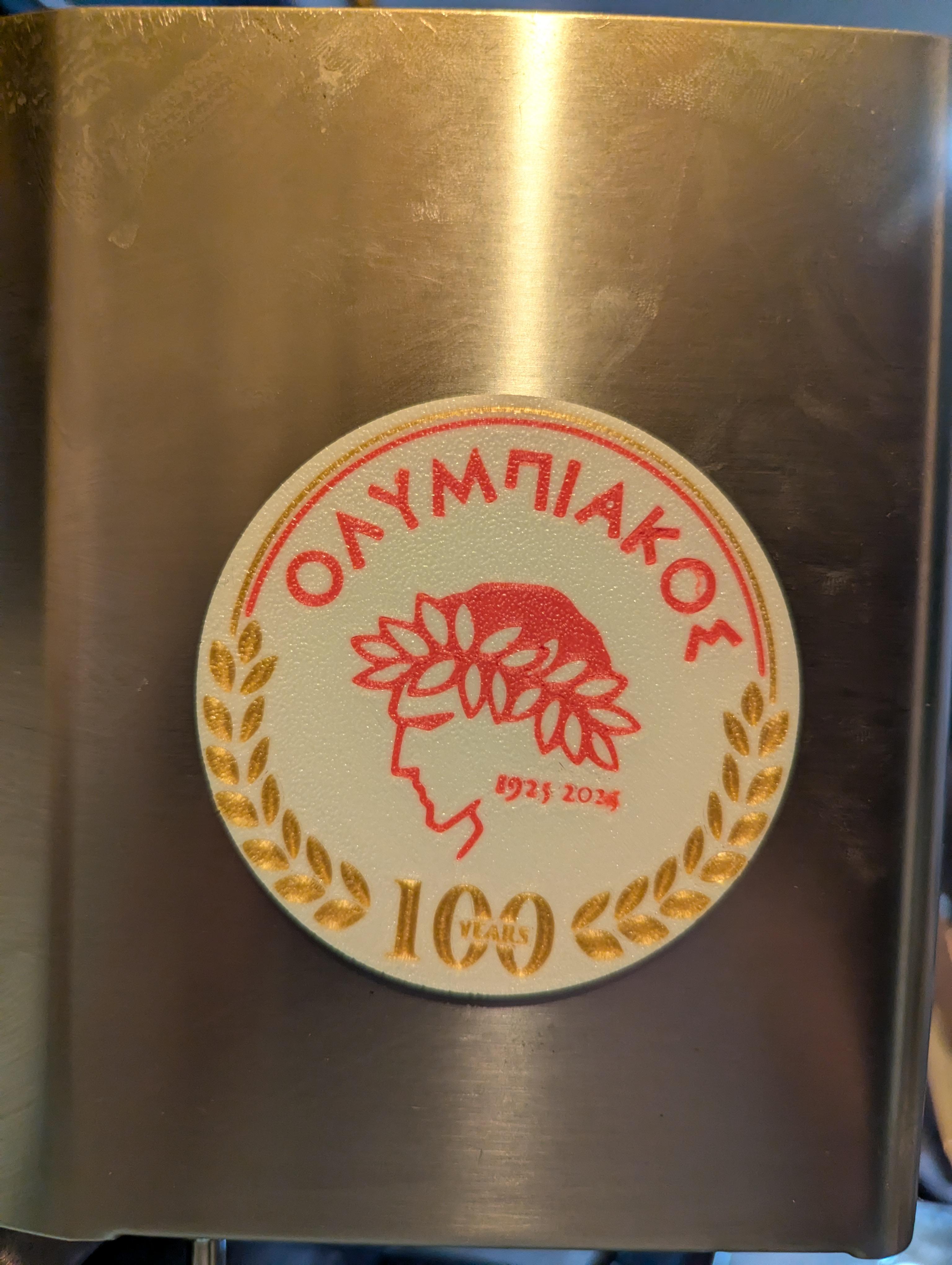  100 Years Olumpiakos Fridge Magnet 2024 3d model