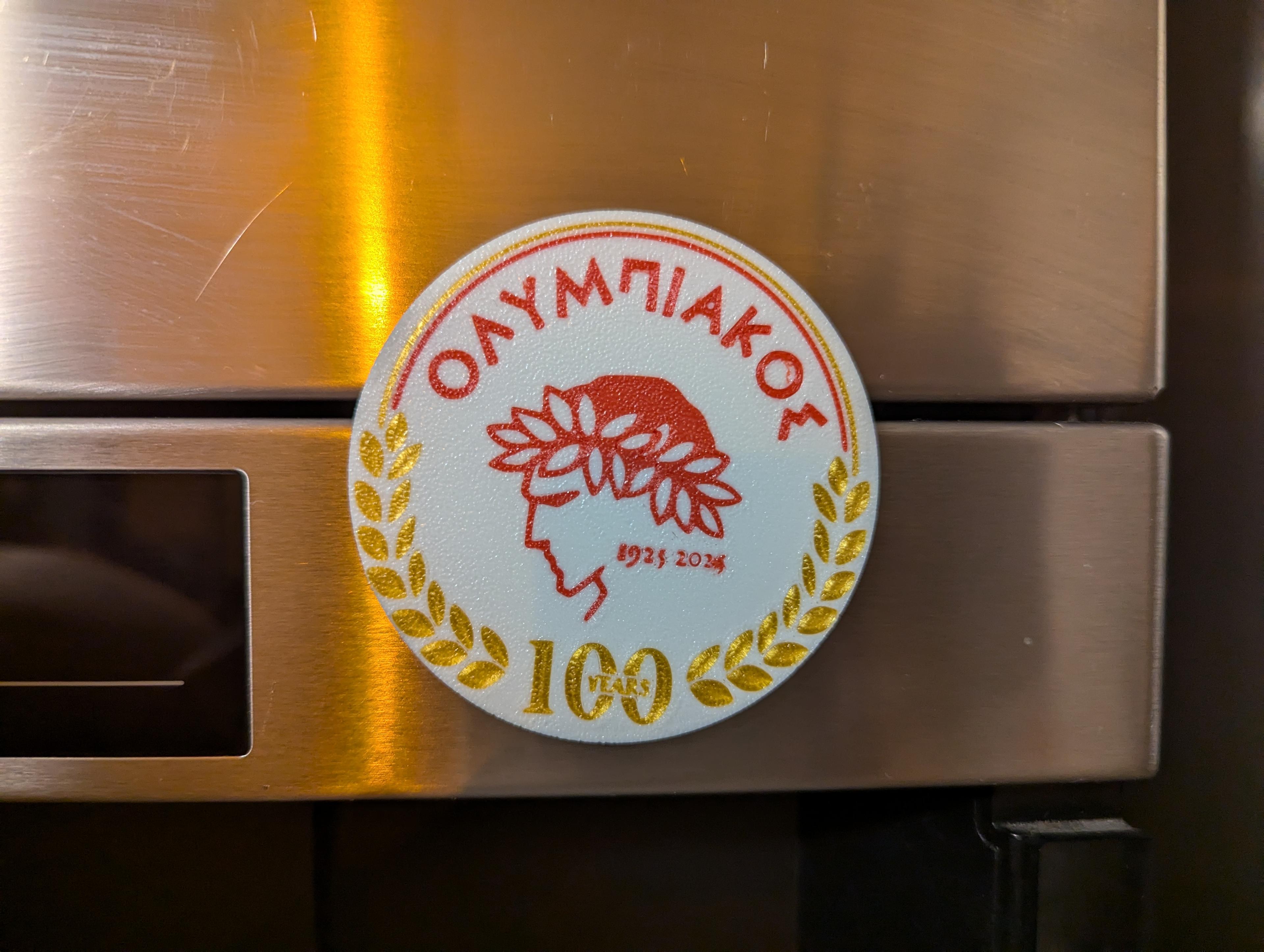  100 Years Olumpiakos Fridge Magnet 2024 3d model