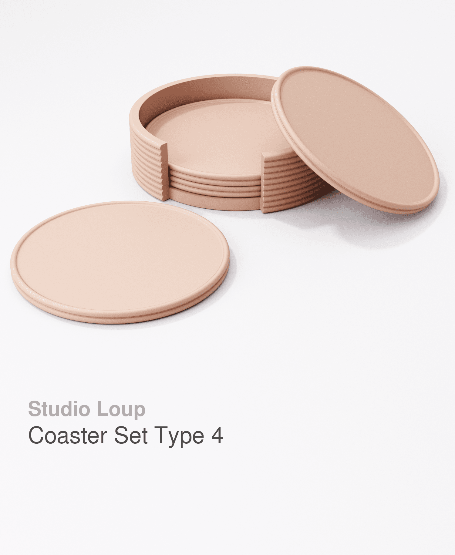 Coaster Set Type 4.STL 3d model
