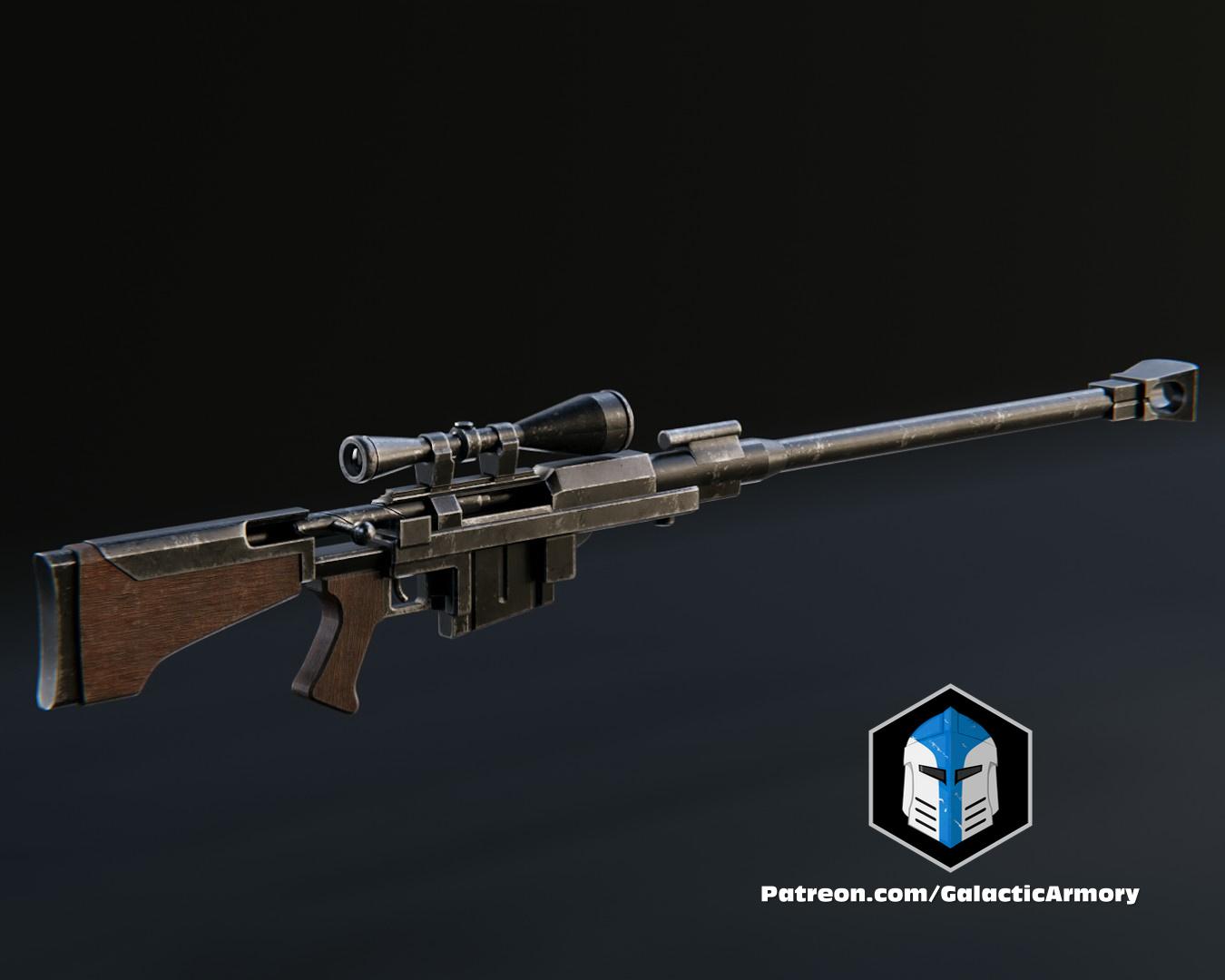 Fallout Anti-Materiel Rifle - 3D Print Files 3d model