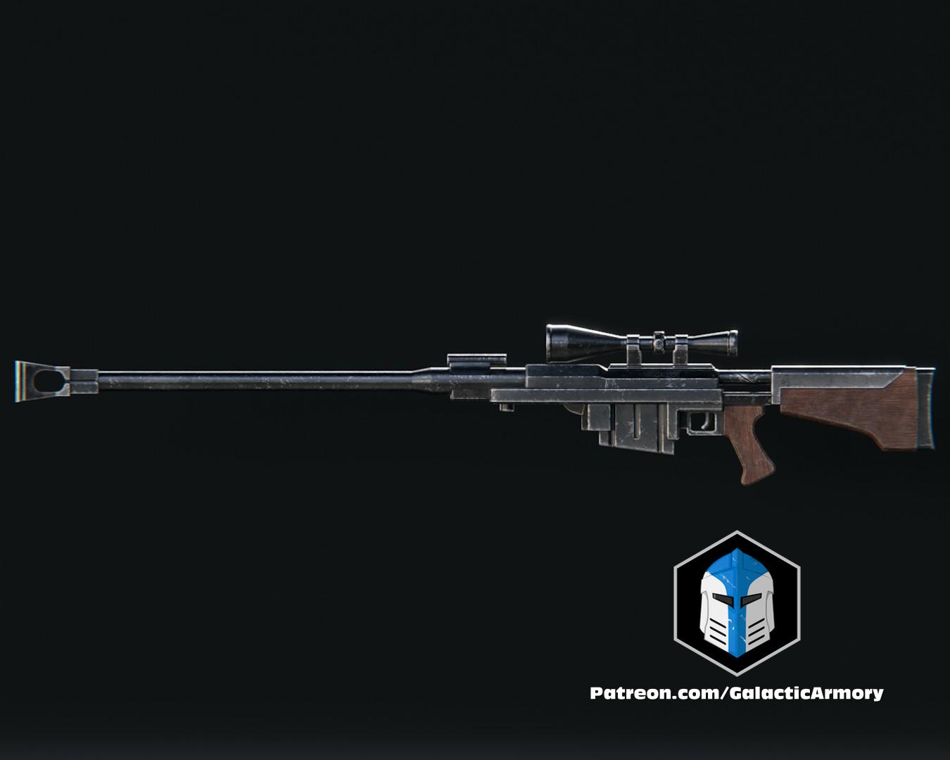 Fallout Anti-Materiel Rifle - 3D Print Files 3d model