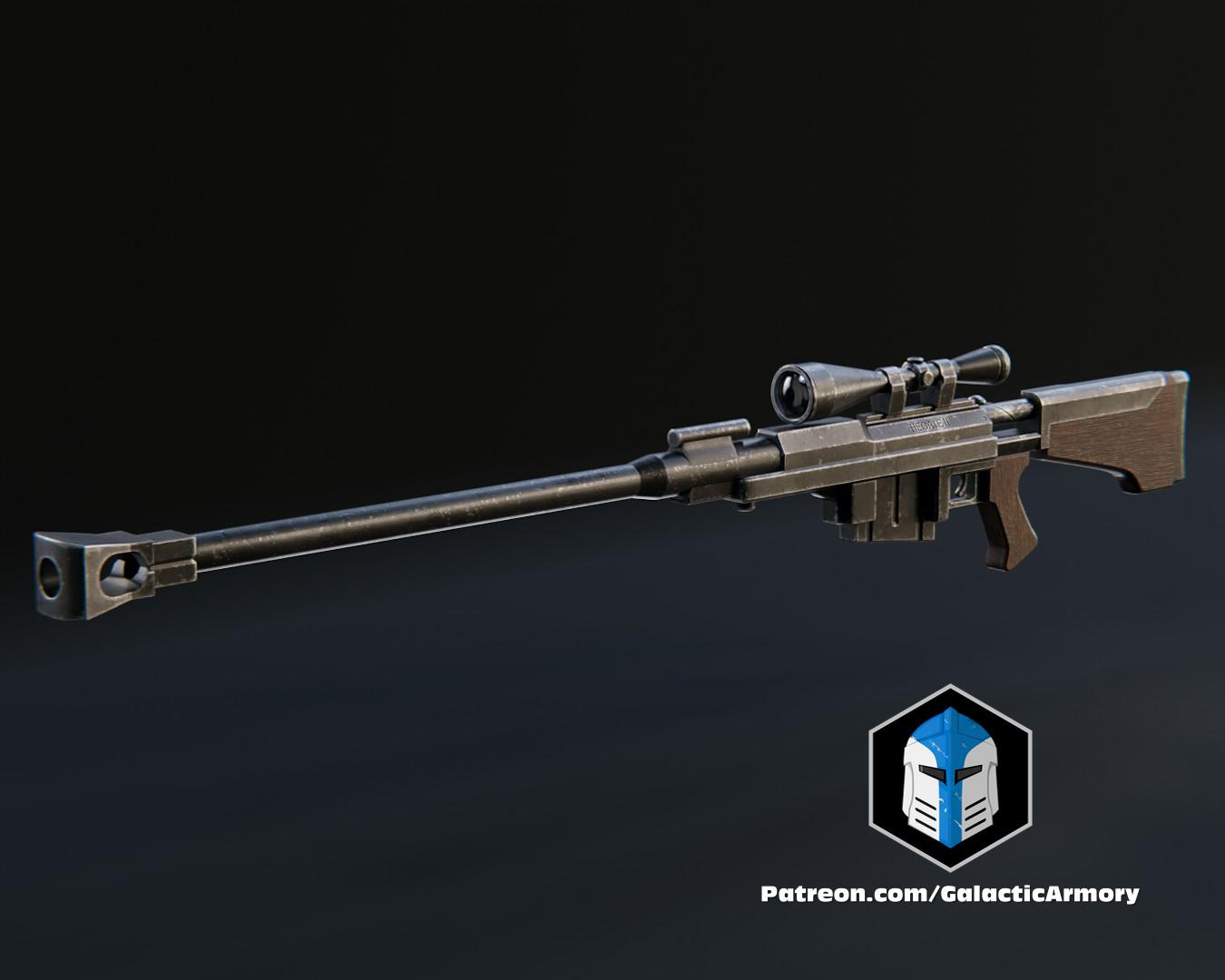 Fallout Anti-Materiel Rifle - 3D Print Files 3d model