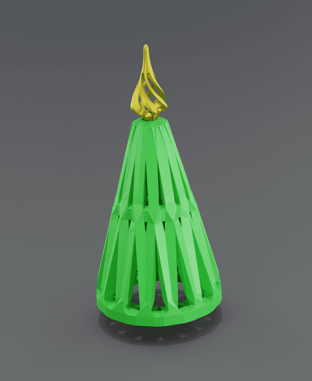 Christmas Tree Tea Light Torture Test Print 3d model