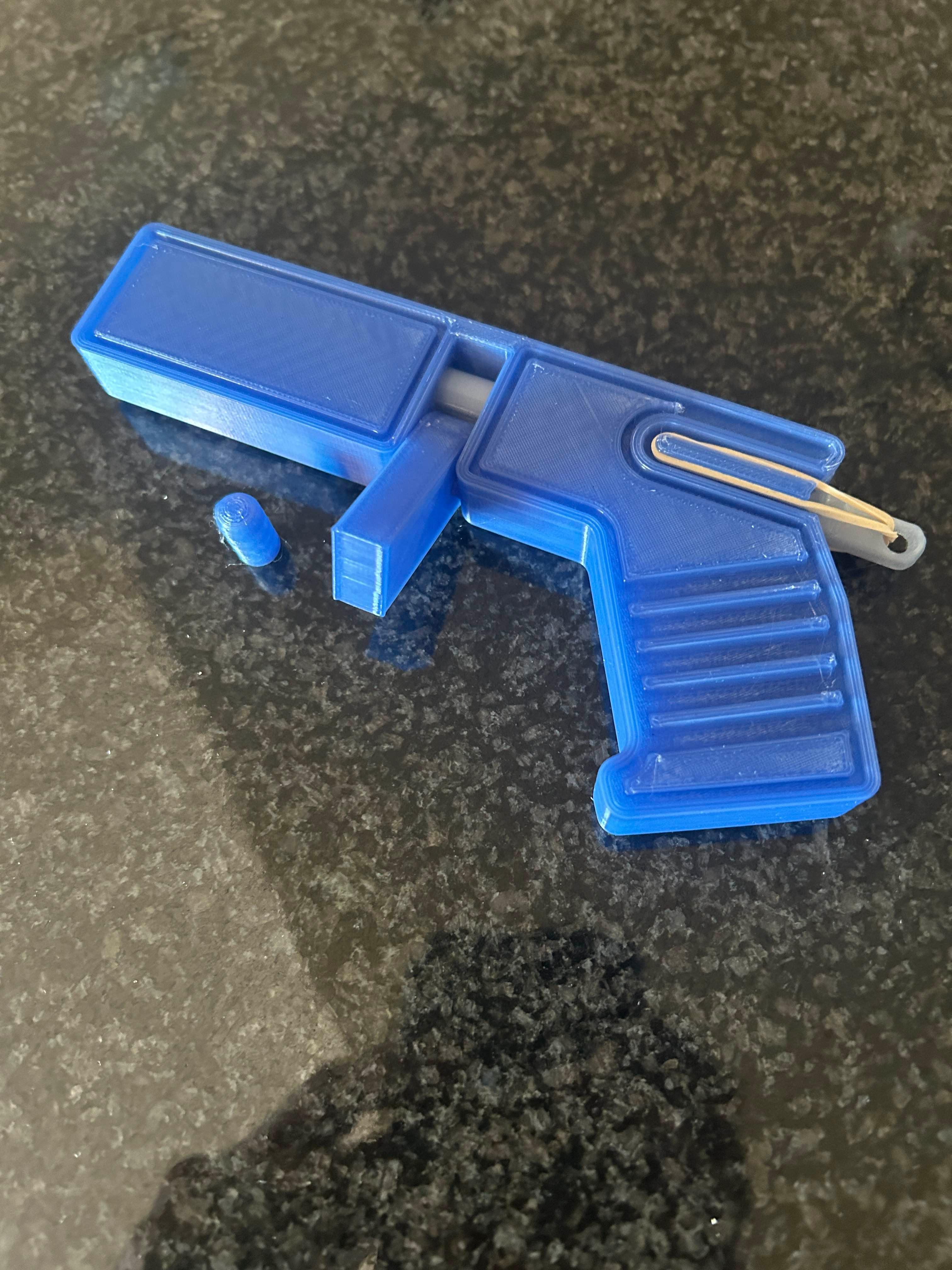Print-in-Place Slip Launcher Toy 3d model
