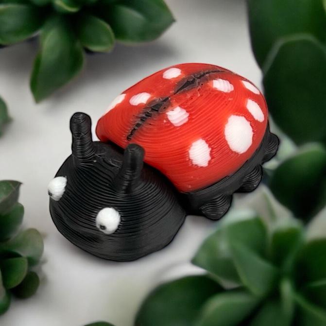 Flexi Lady Bug(No Supports) 3d model