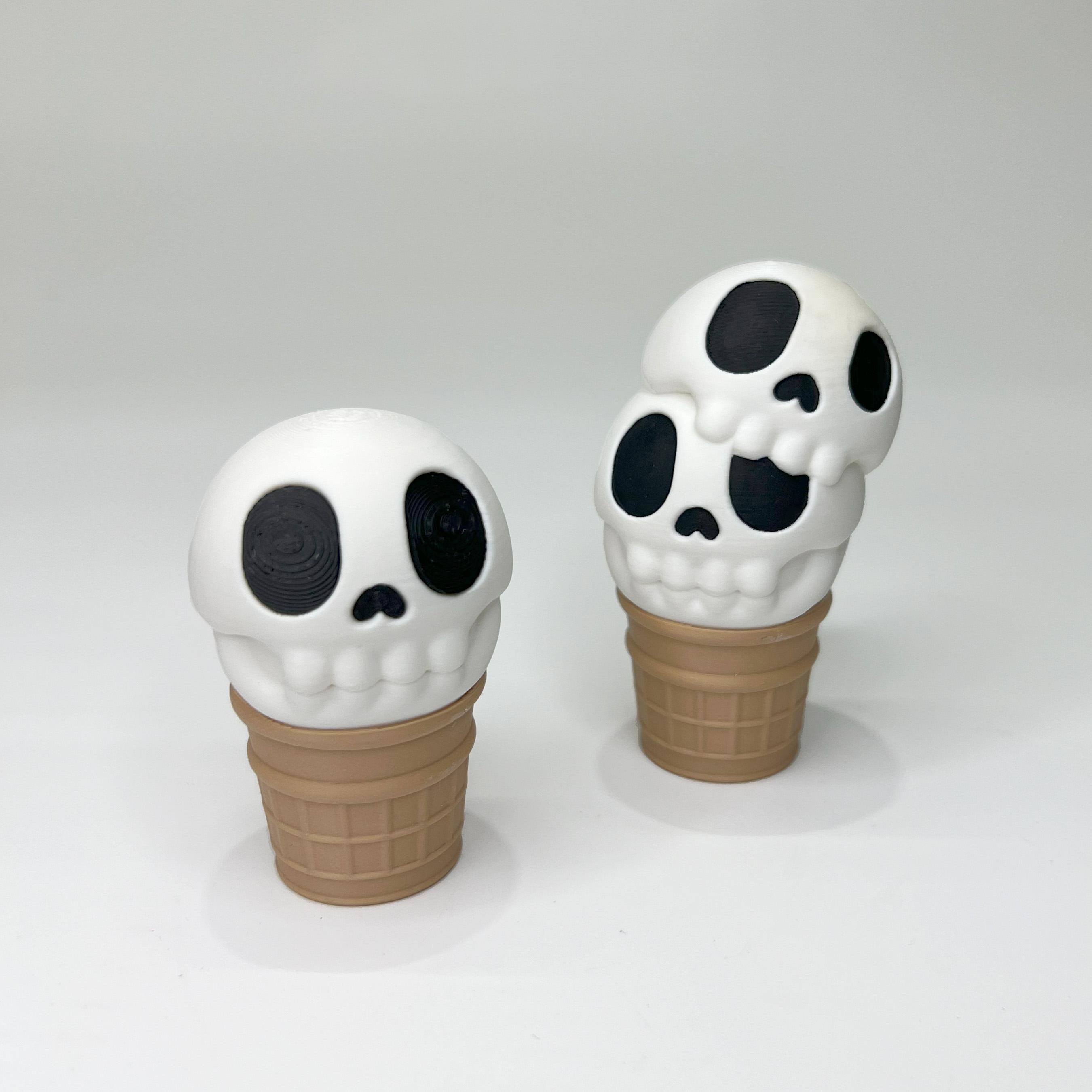 Halloween Skull Ice Cream 3d model