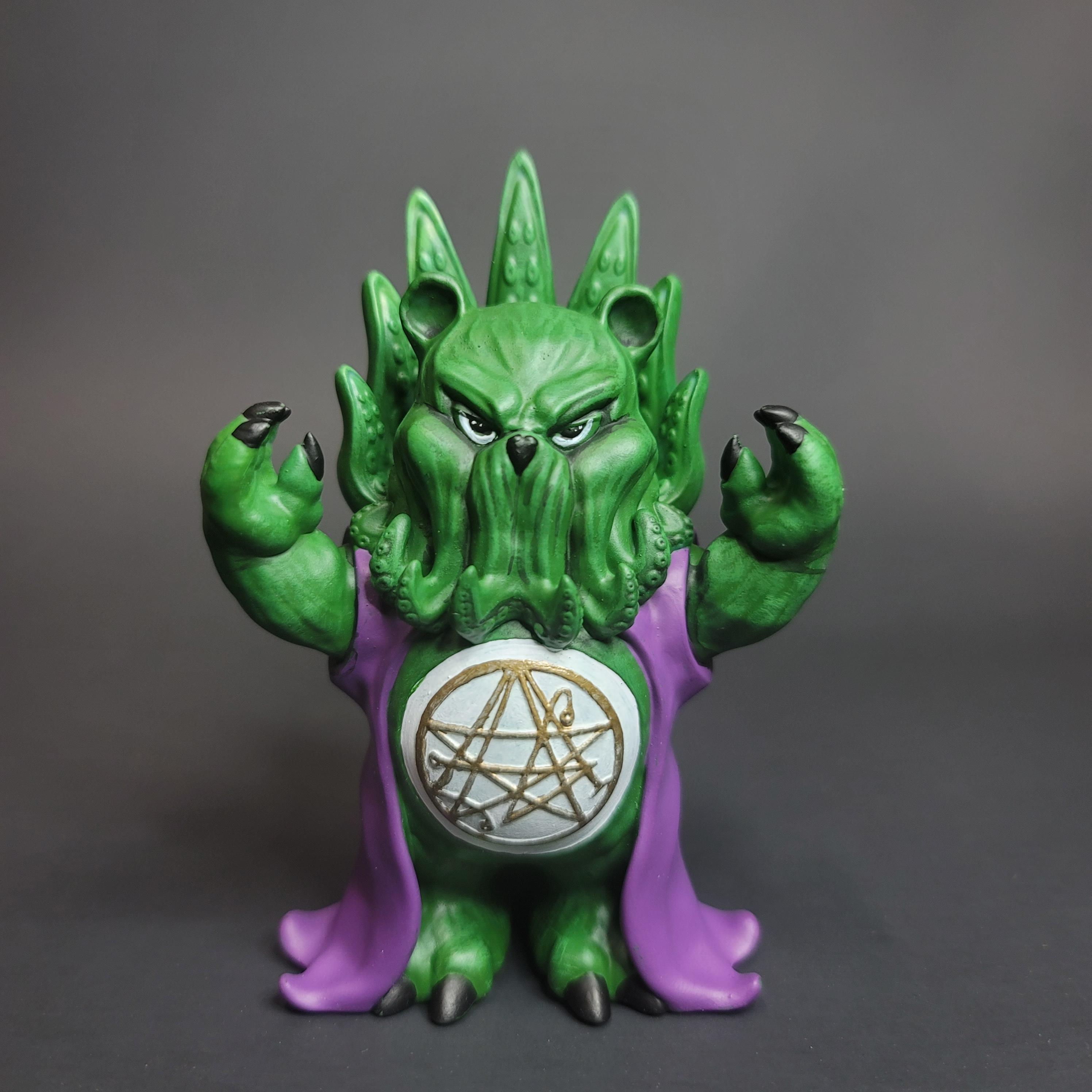 Cthulhu Bear  alt versions HP. lovecraft and live laugh worship. 3d model