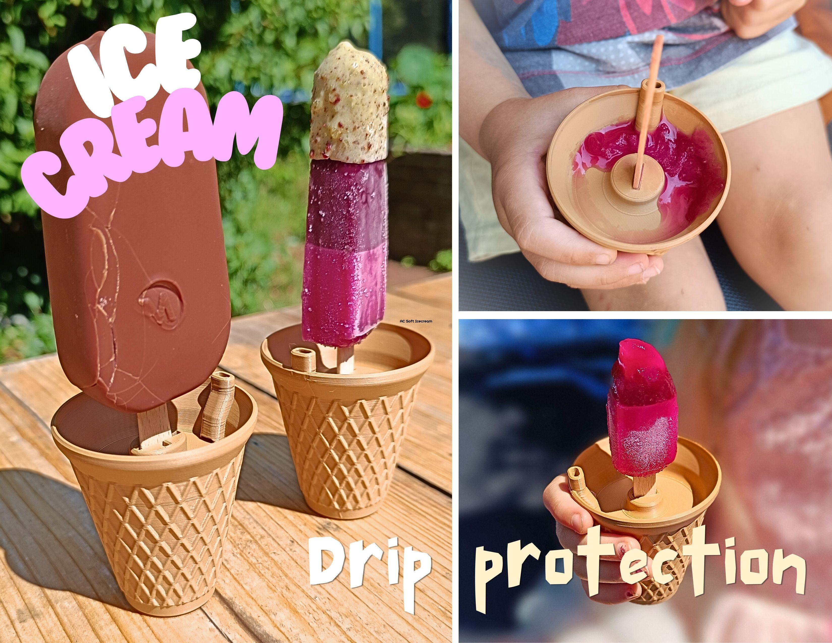 Ice cream - drip protection 3d model