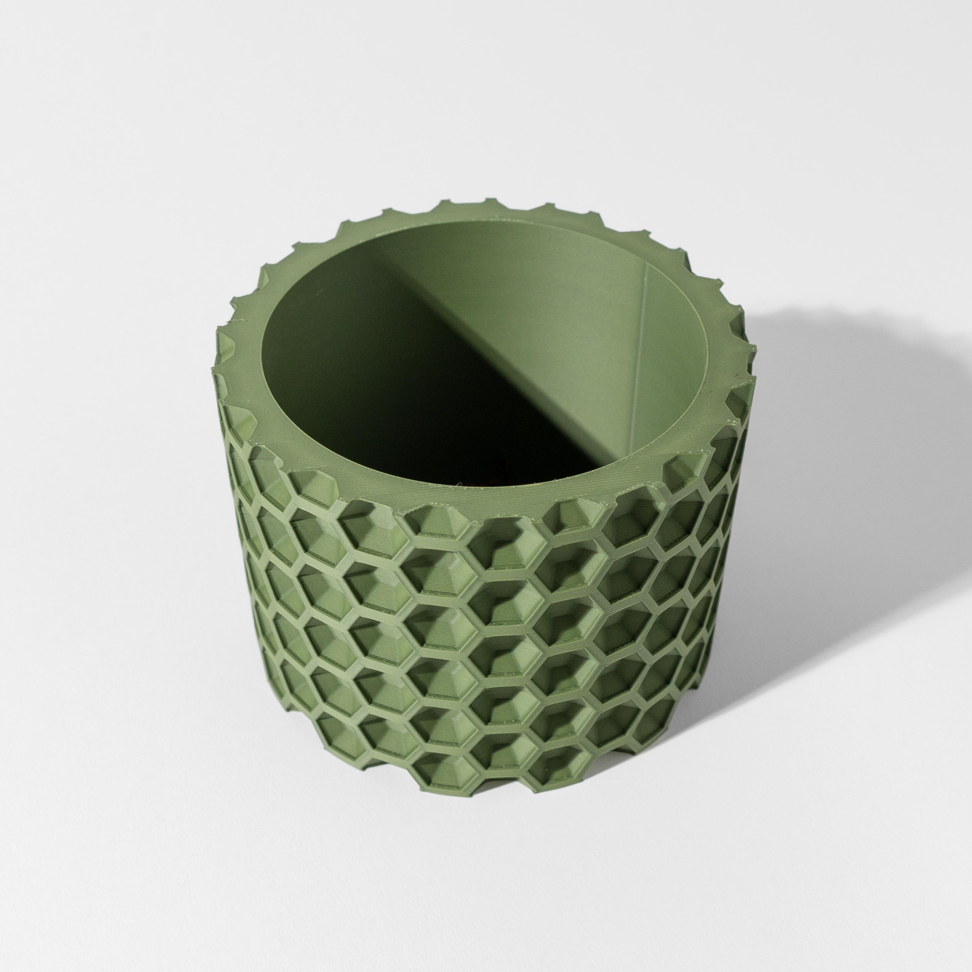 The Armos Planter Pot with Drainage Tray & Stand: Modern and Unique Home Decor for Plants 3d model